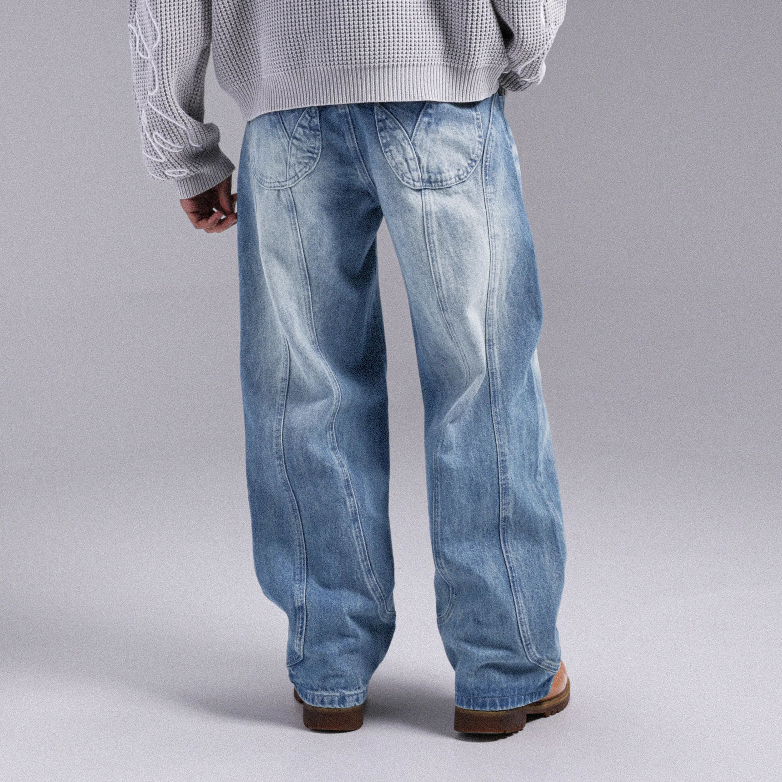 PANTALON DENIM "ARCH" WEYZ - Bleu clair - Image 5