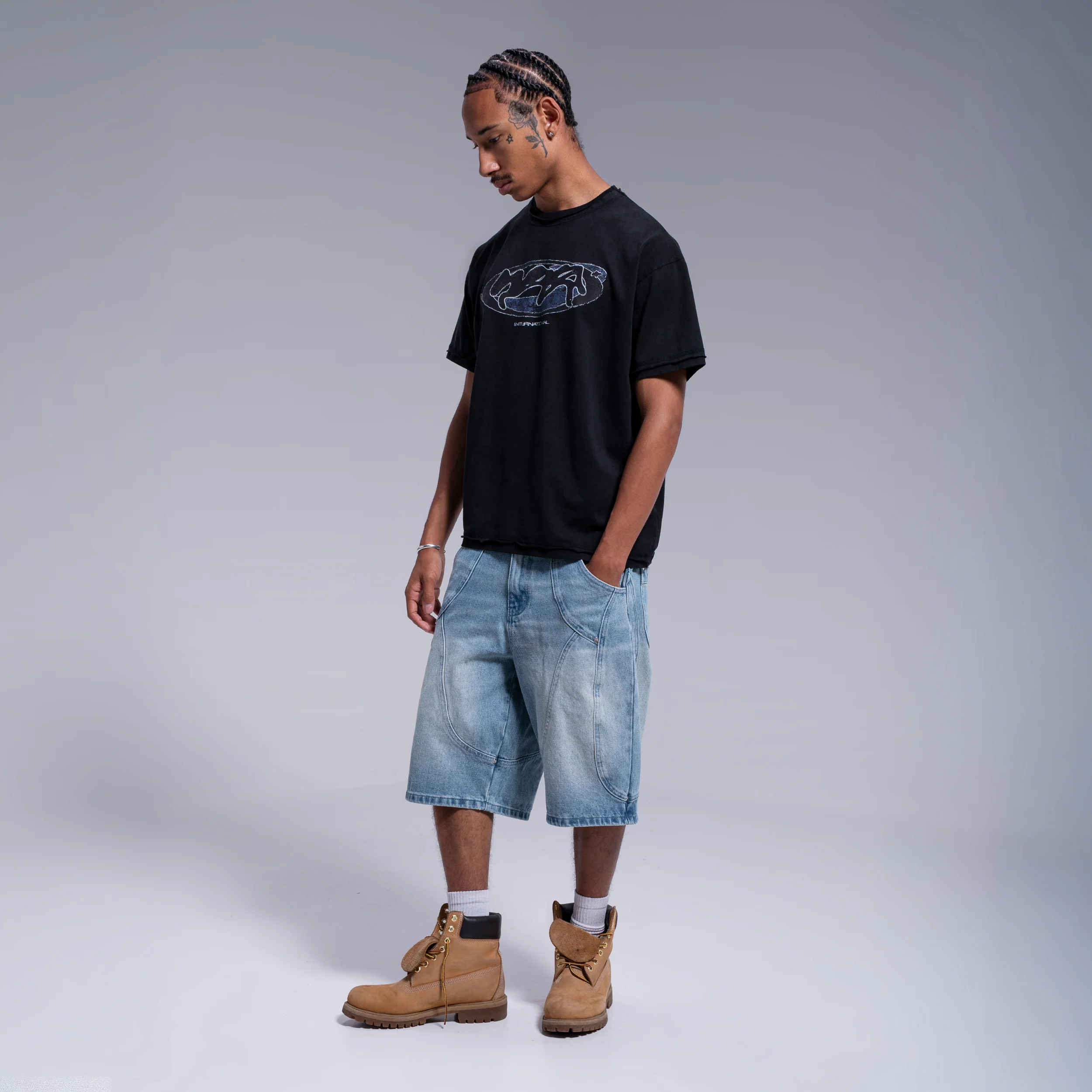 SHORT "ARCH" DENIM WEYZ - BLEU DÉLAVÉ - Image 3