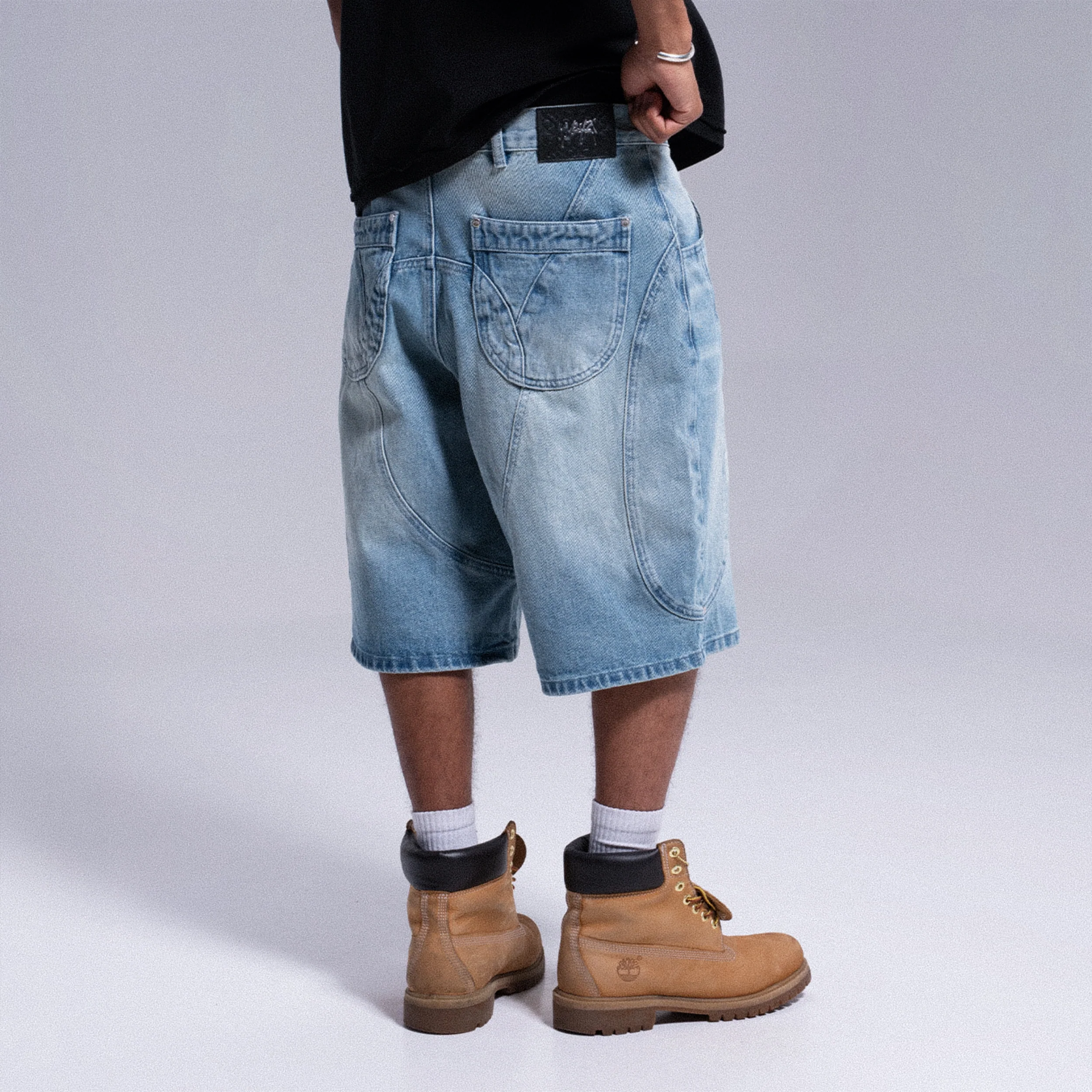 SHORT "ARCH" DENIM WEYZ - BLEU DÉLAVÉ - Image 4