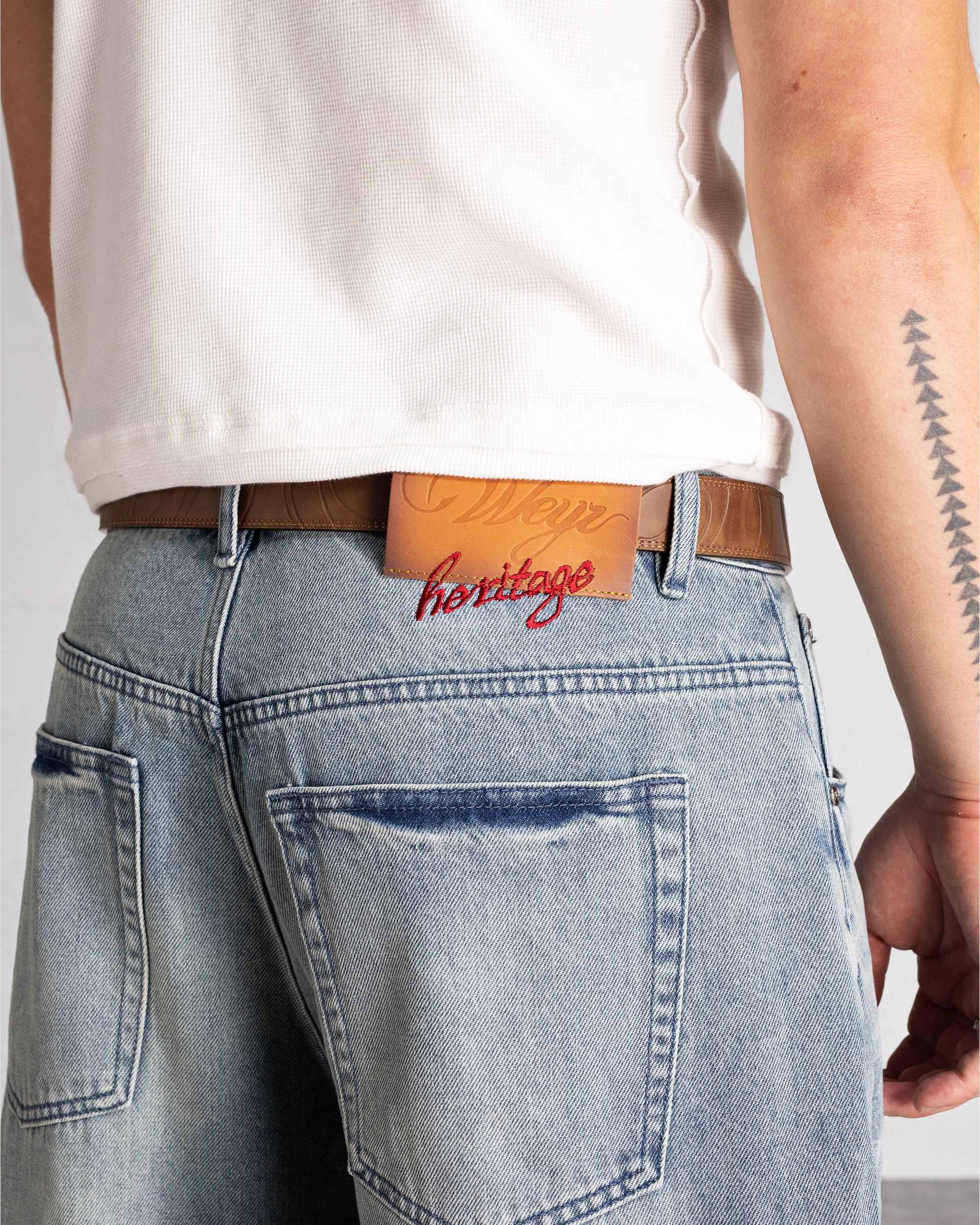Ceinture "HERITAGE" - Marron - Image 4
