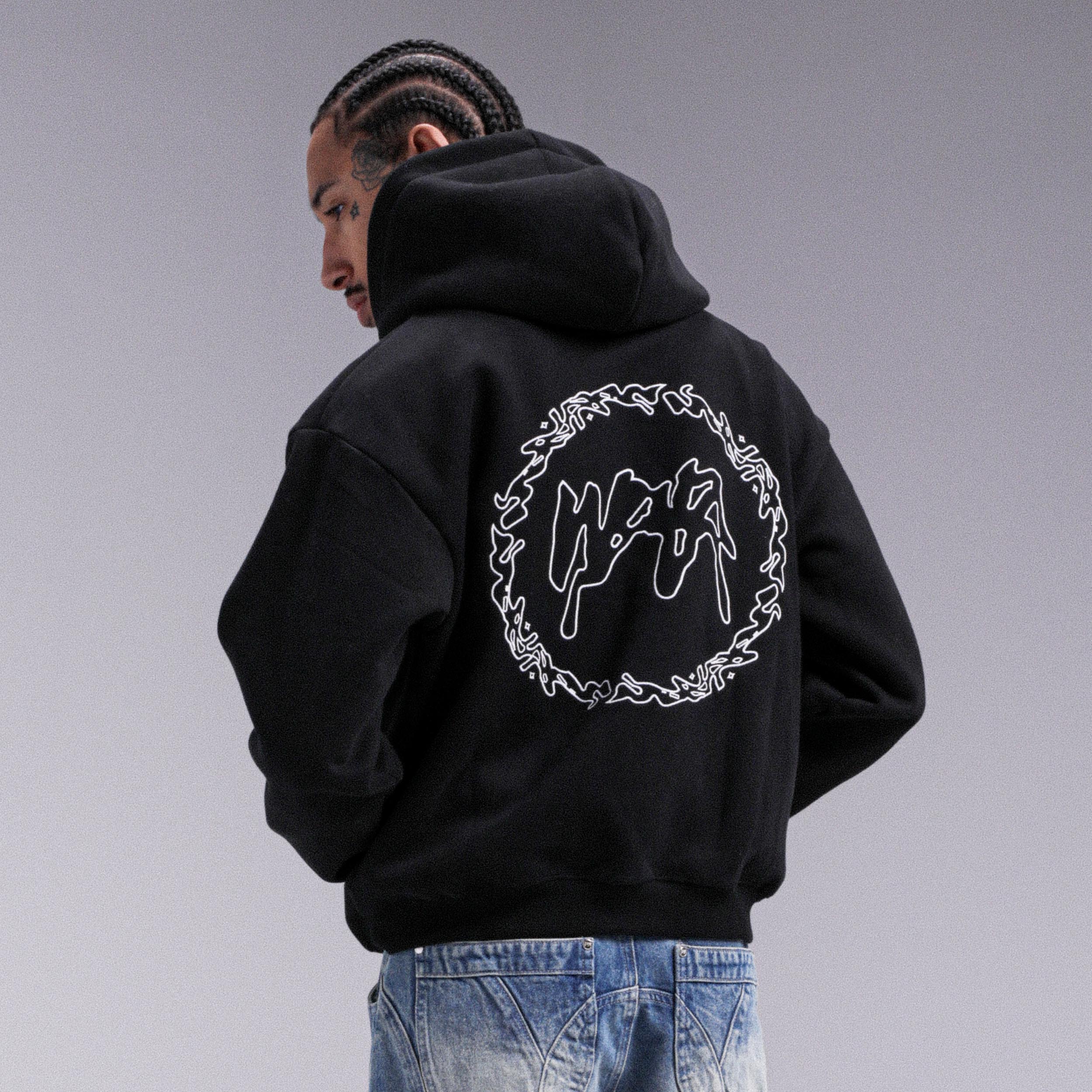 Gilet "CROWN" Double Zip - Noir - Image 3