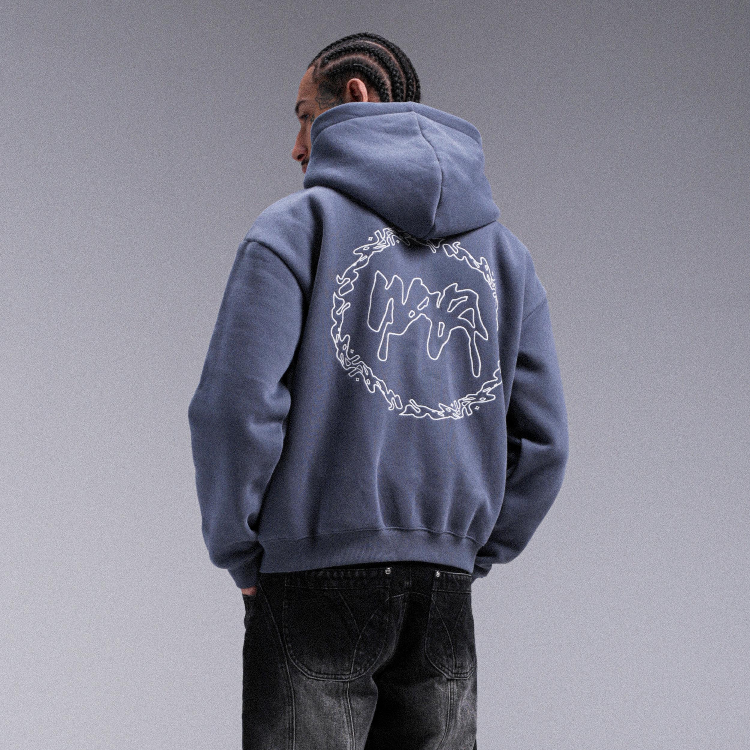 Gilet "CROWN" Double Zip - Bleu fade - Image 4