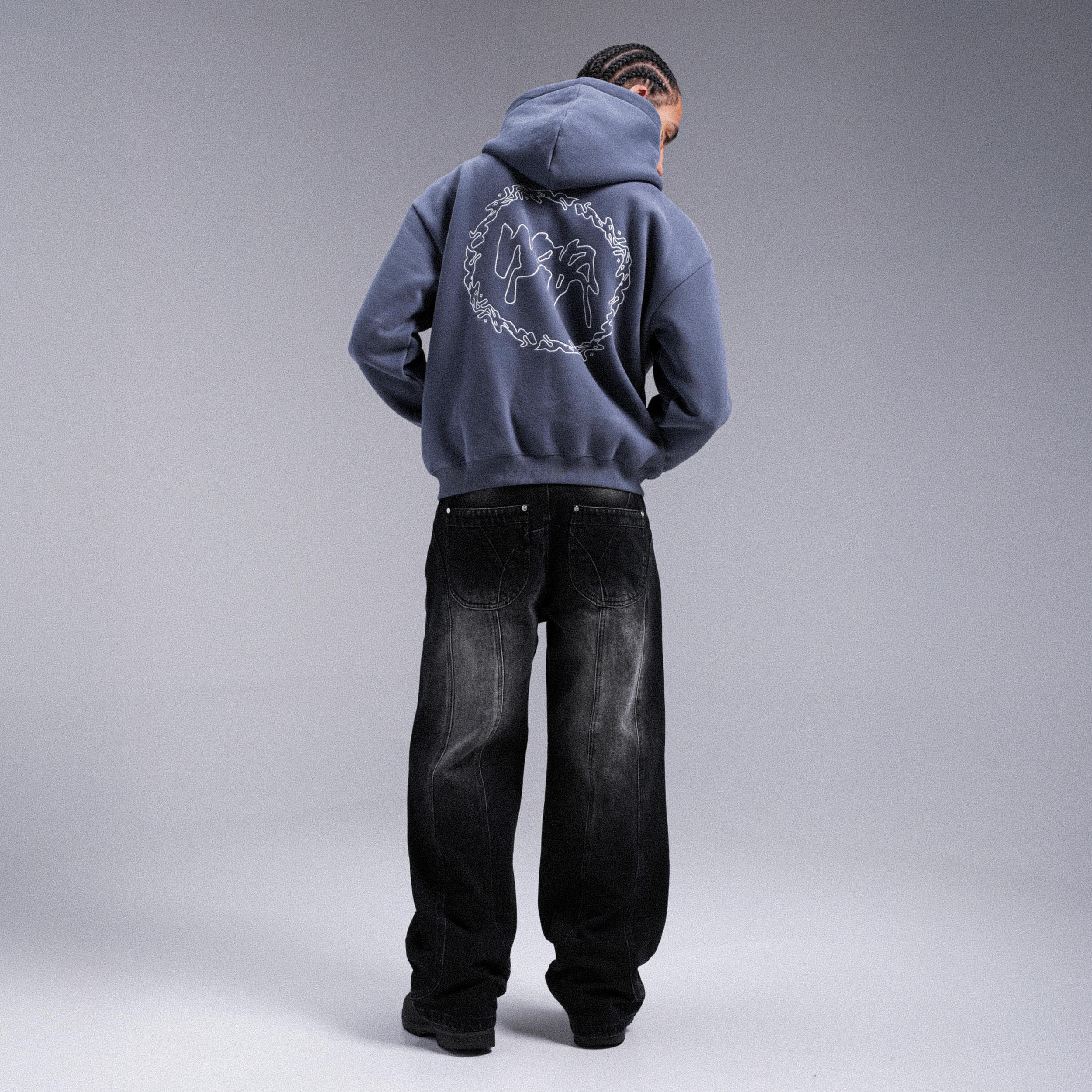 Gilet "CROWN" Double Zip - Bleu fade - Image 5