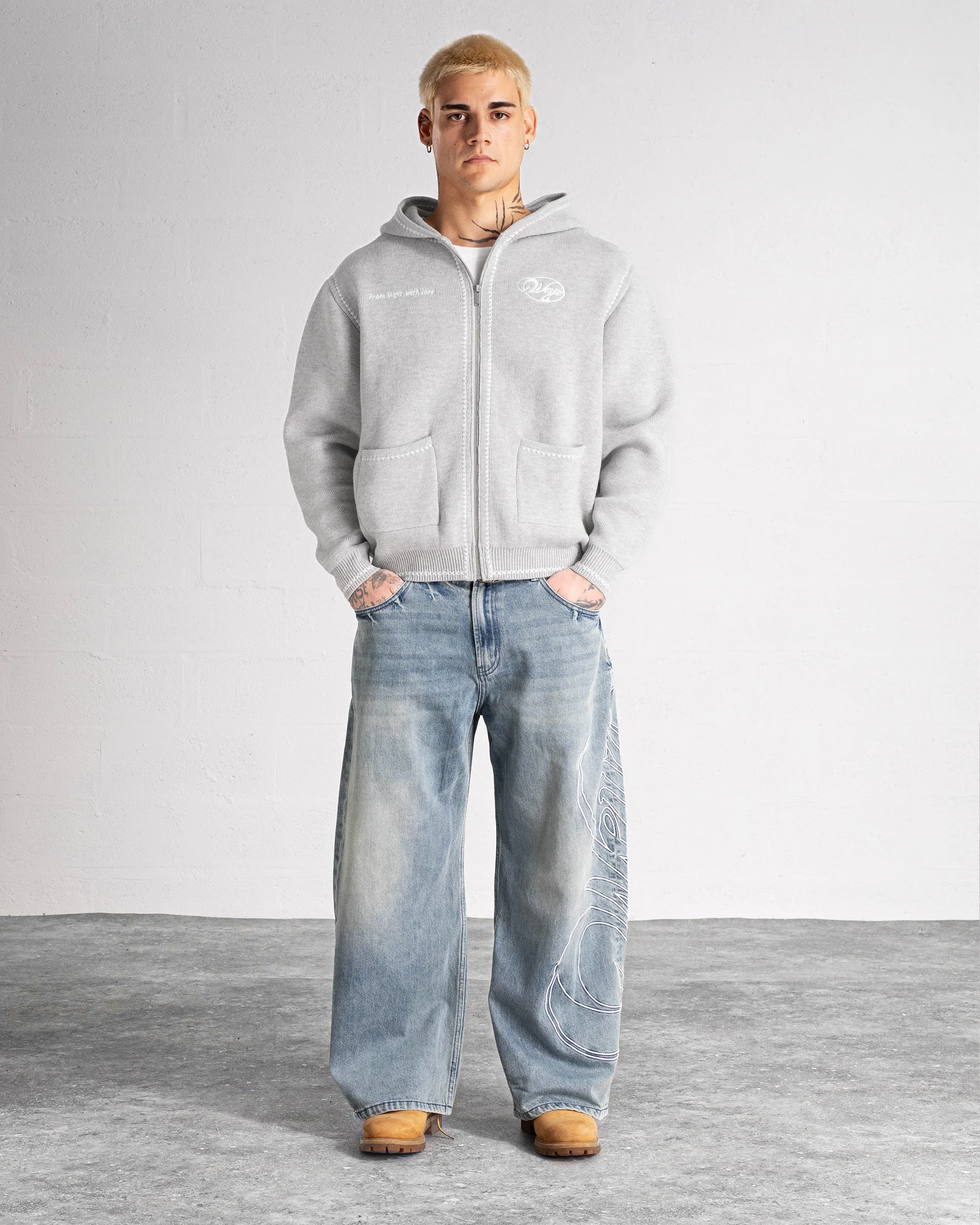 Pantalon Denim "HERITAGE" - Bleu délavé - Image 3