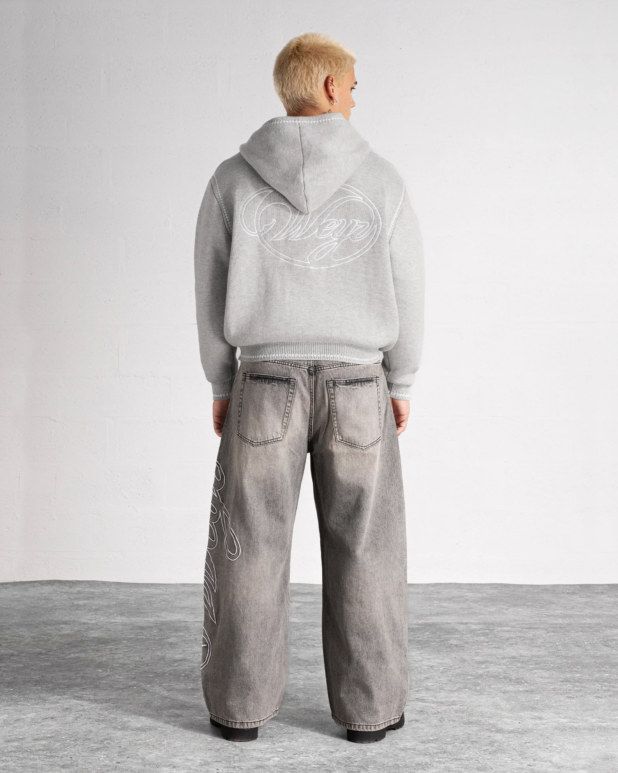 Pantalon Denim "HERITAGE" - Gris délavé - Image 4