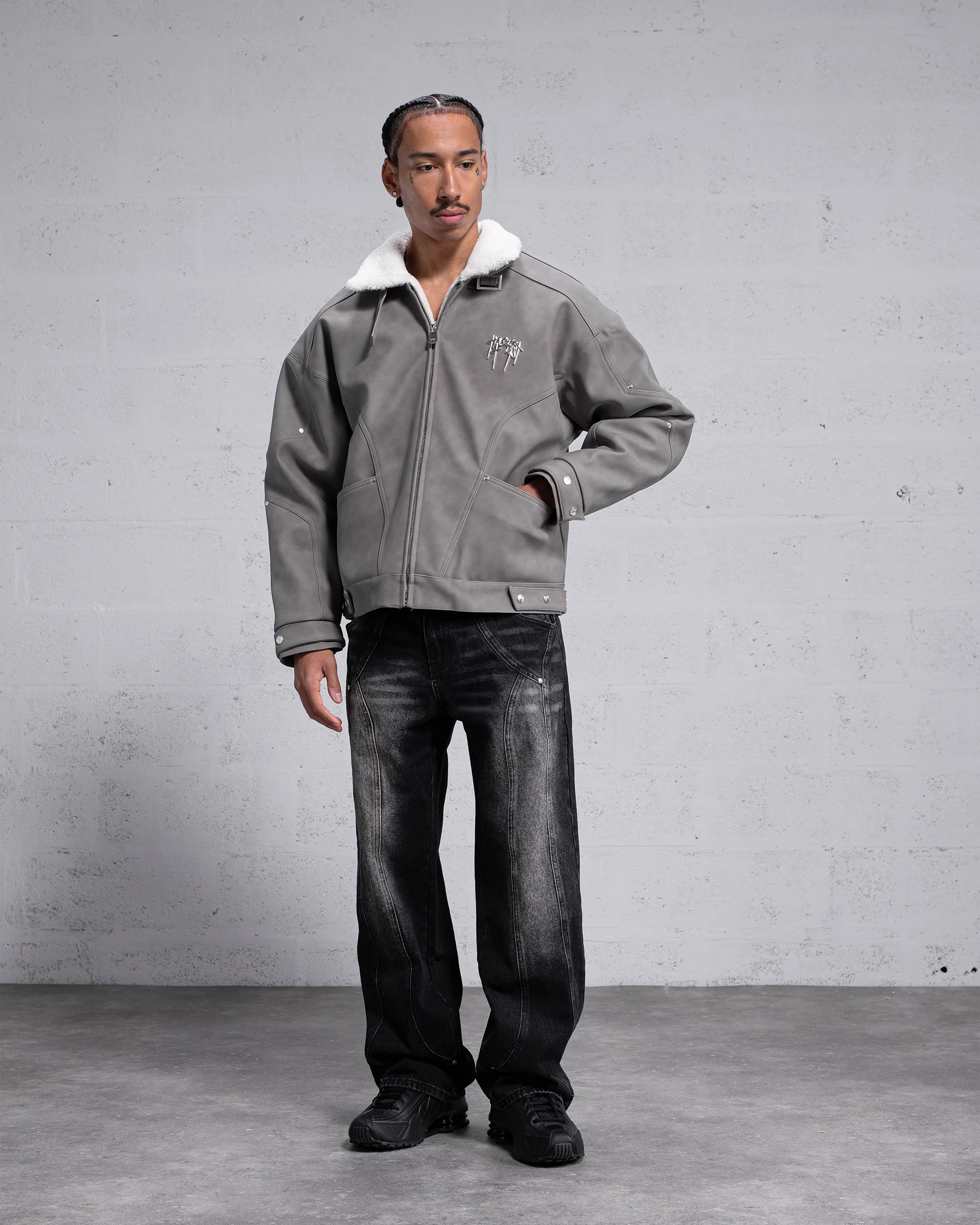 Veste Sherpa Eagle - Gris - Image 5