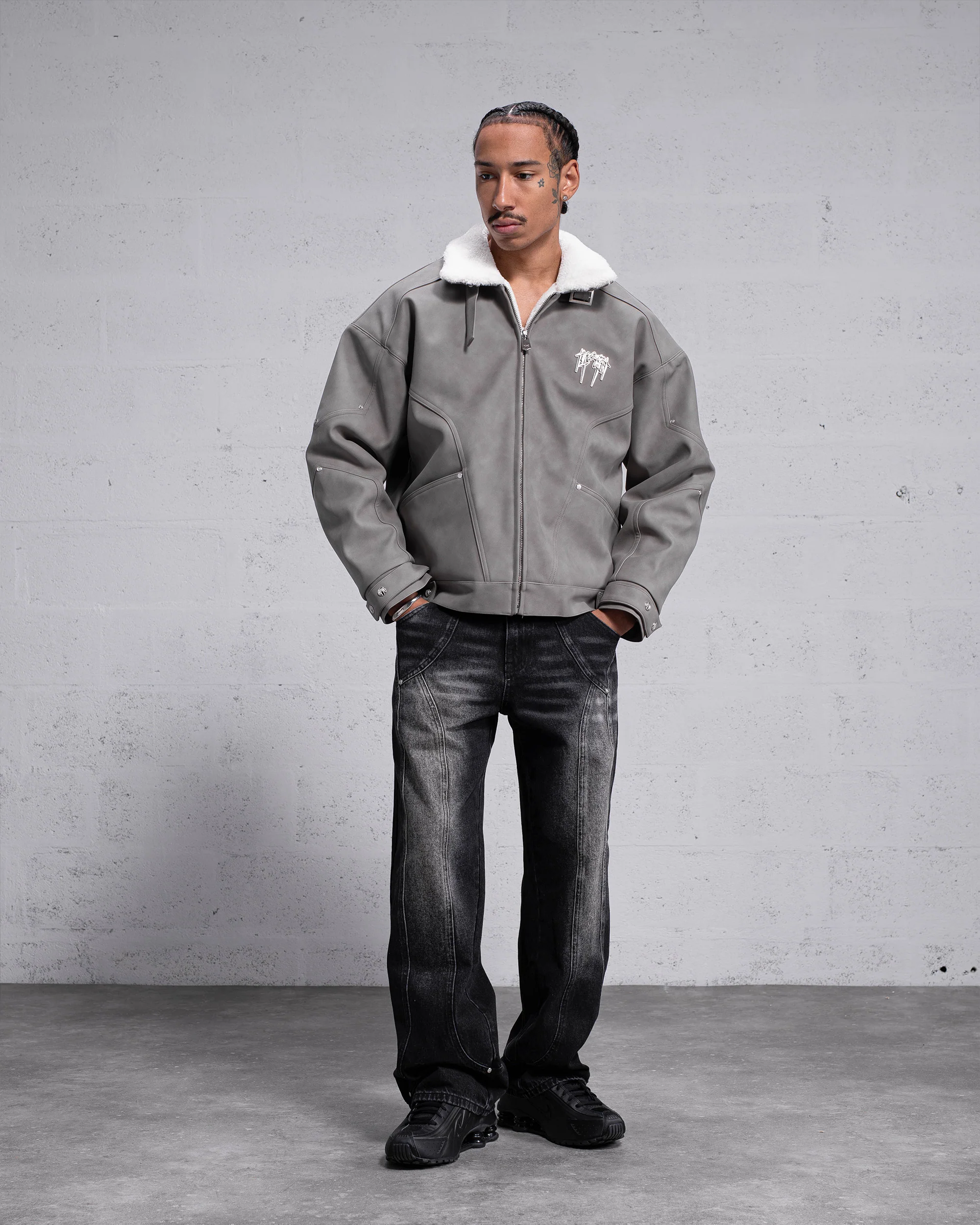 Veste Sherpa Eagle - Gris - Image 6