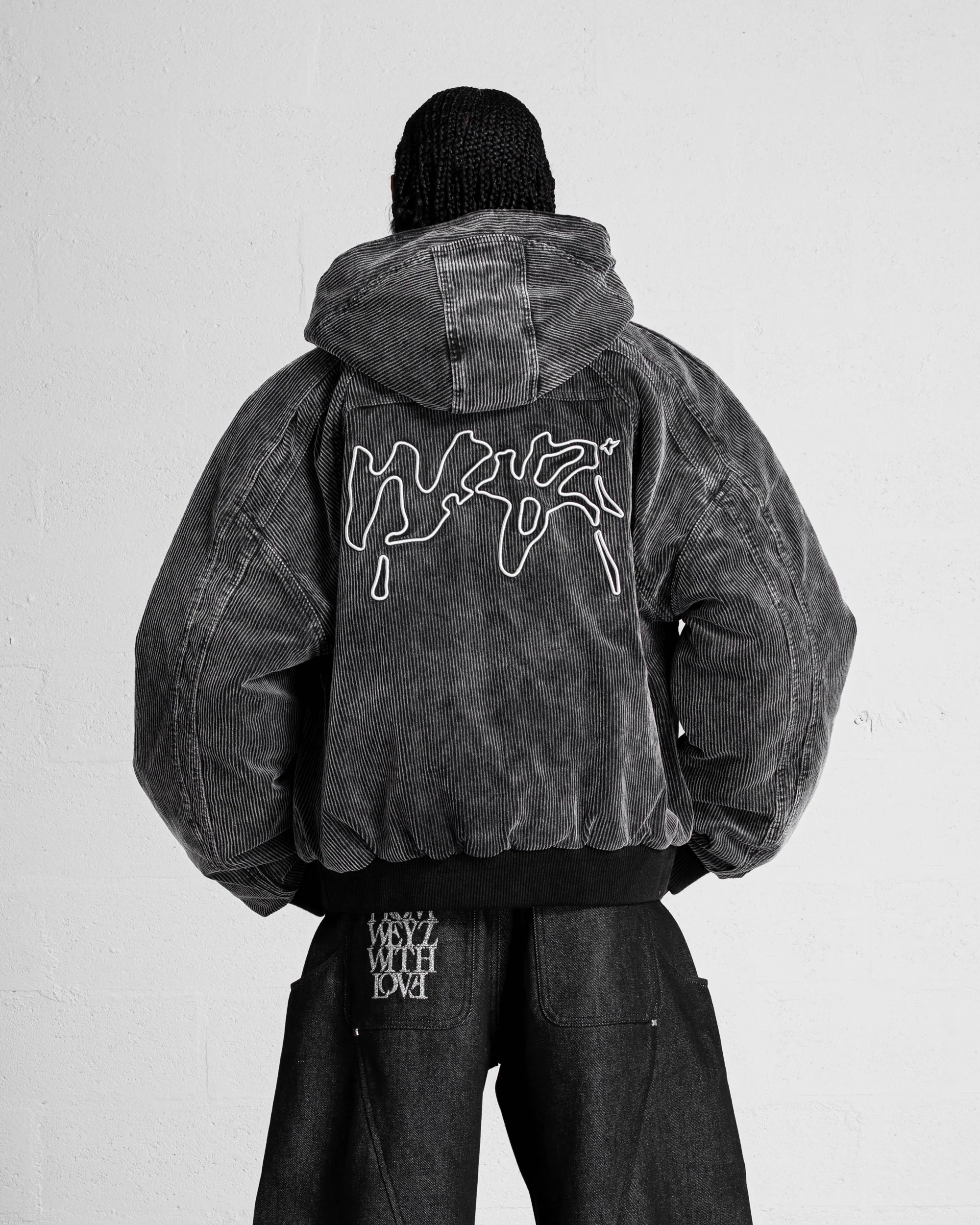 VESTE "FADED" CORDUROY DÉLAVÉ - NOIR - Image 4