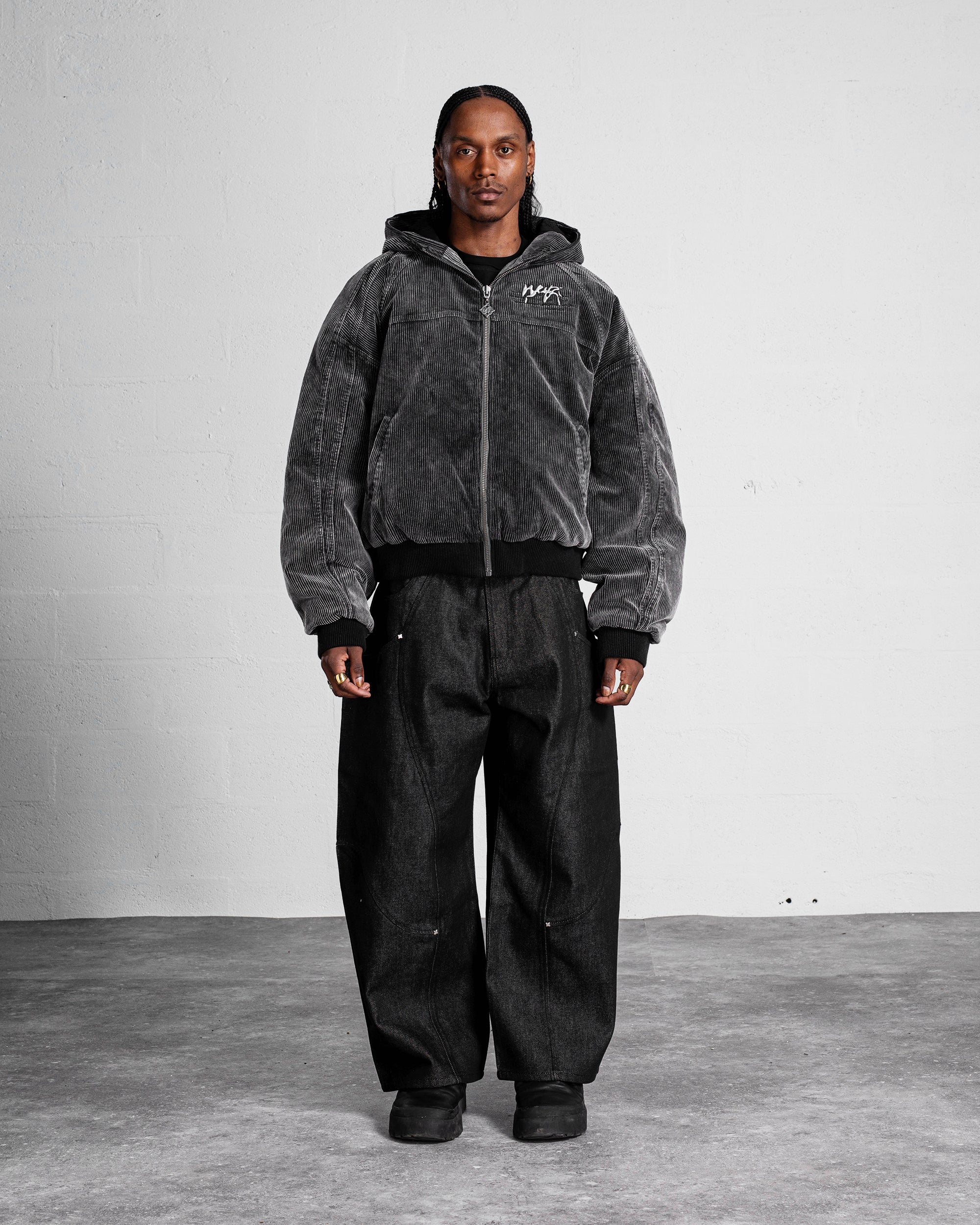 VESTE "FADED" CORDUROY DÉLAVÉ - NOIR - Image 5