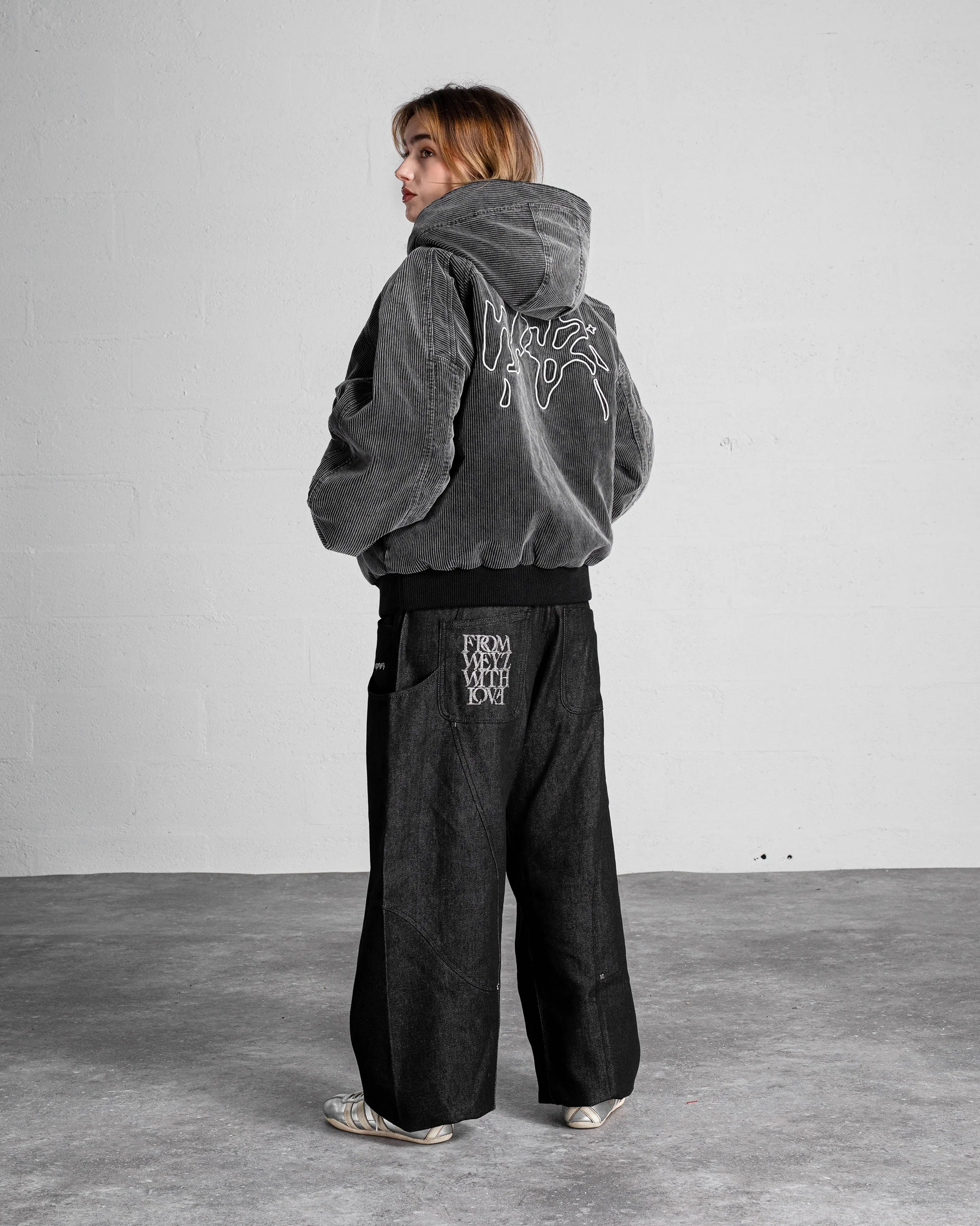 VESTE "FADED" CORDUROY DÉLAVÉ - NOIR - Image 8