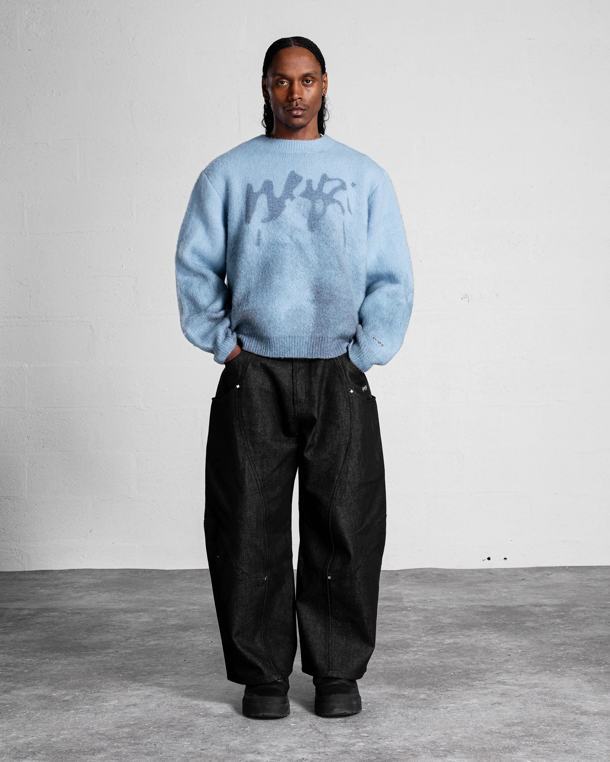 Faded "PUFFY" Knit - Bleu - Image 4
