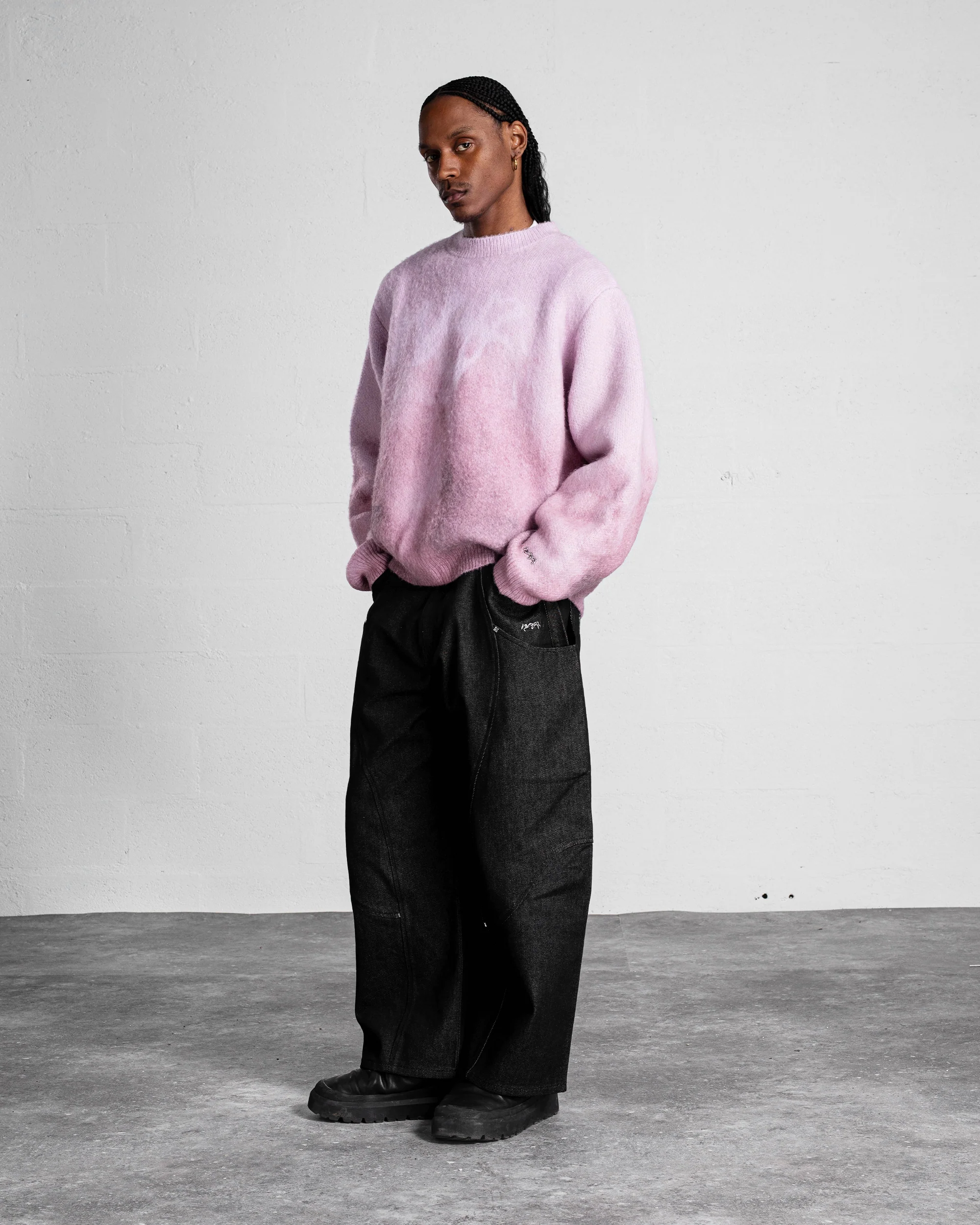 Faded "PUFFY" Knit - Rose - Image 4