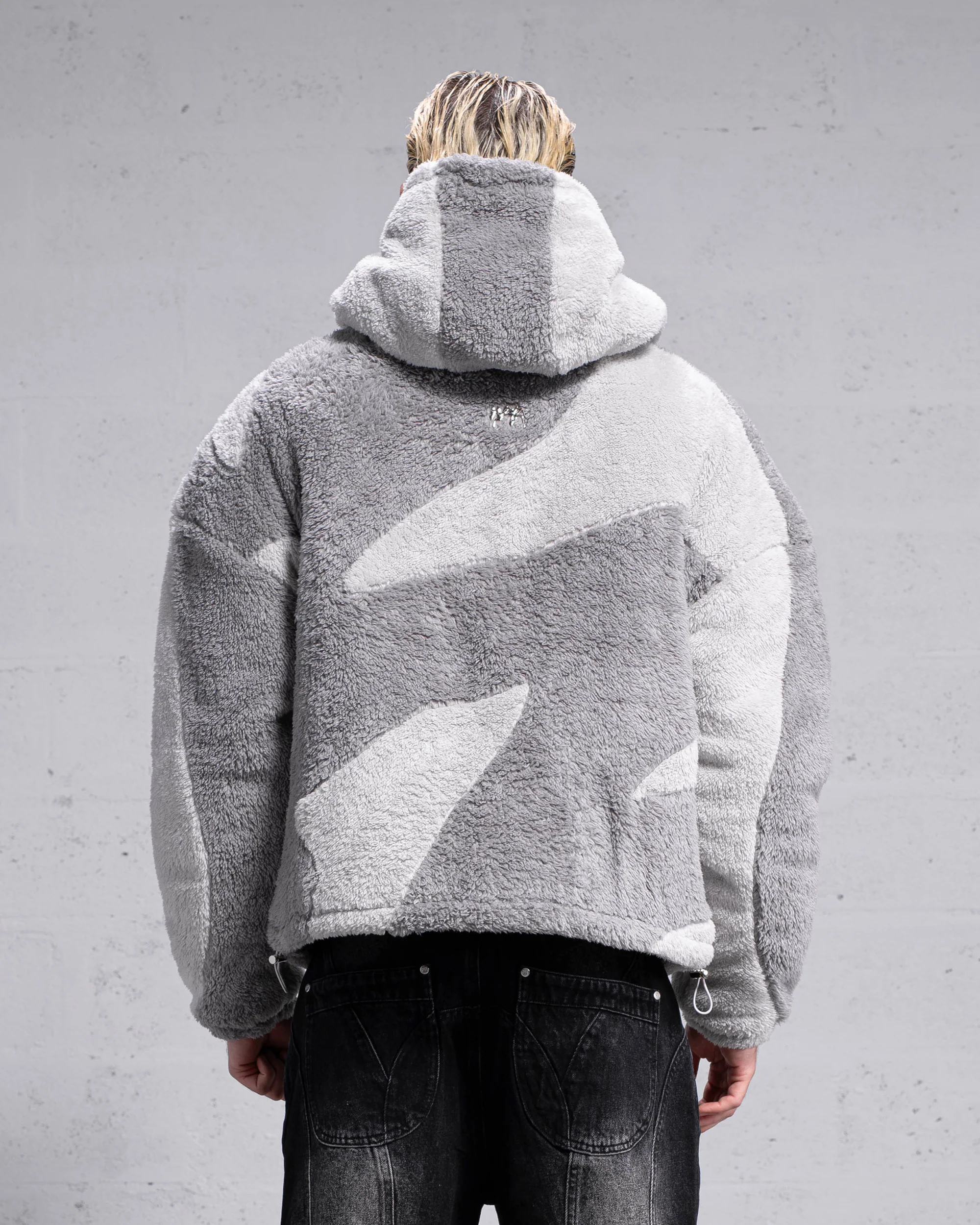 Veste Fluffy Sherpa - Gris clair - Image 4