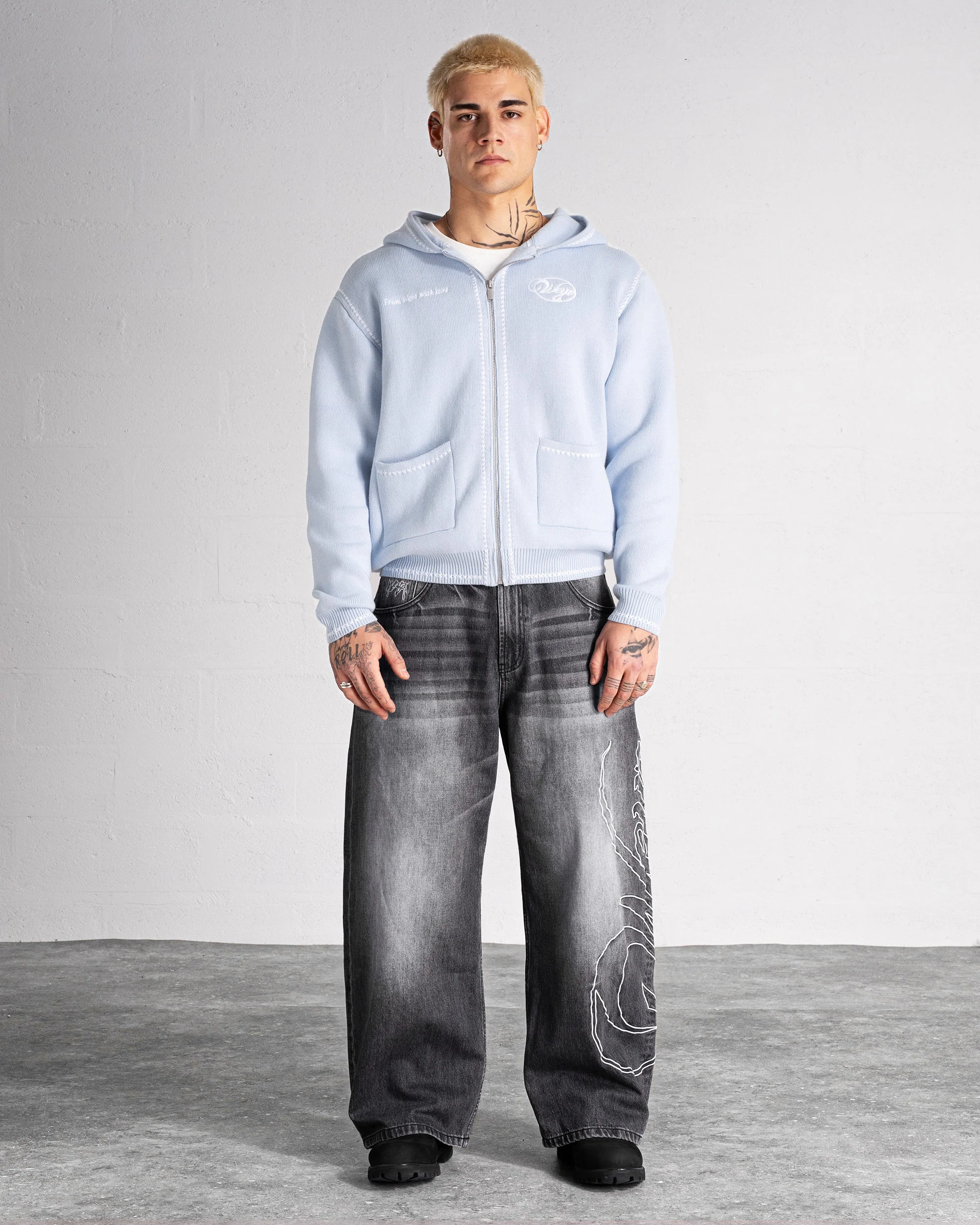 Gilet knit “GRACE” - Bleu Clair - Image 5