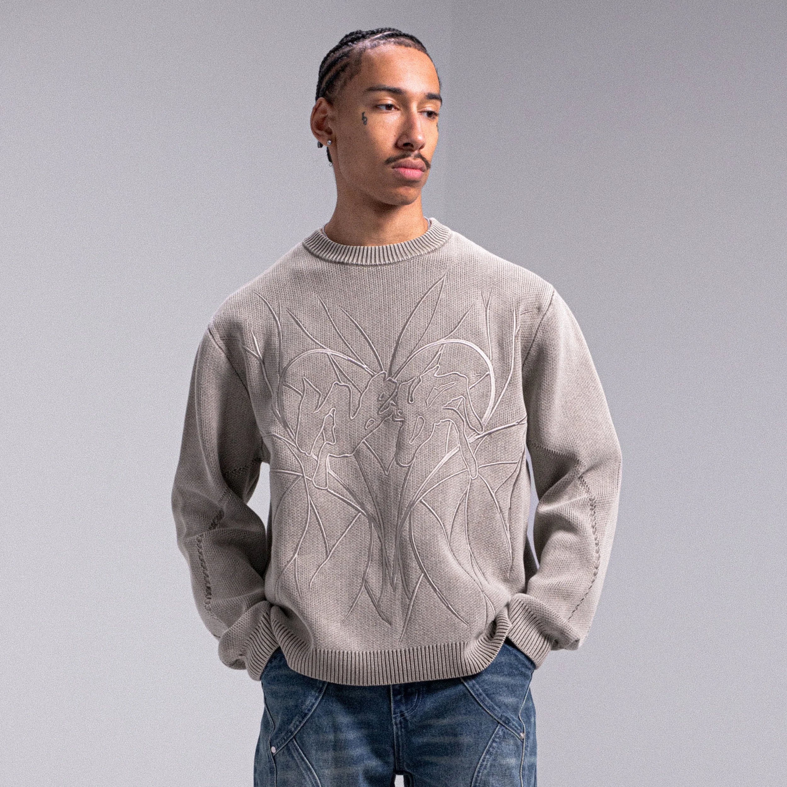 KNIT "HEART"  - Beige - Image 3