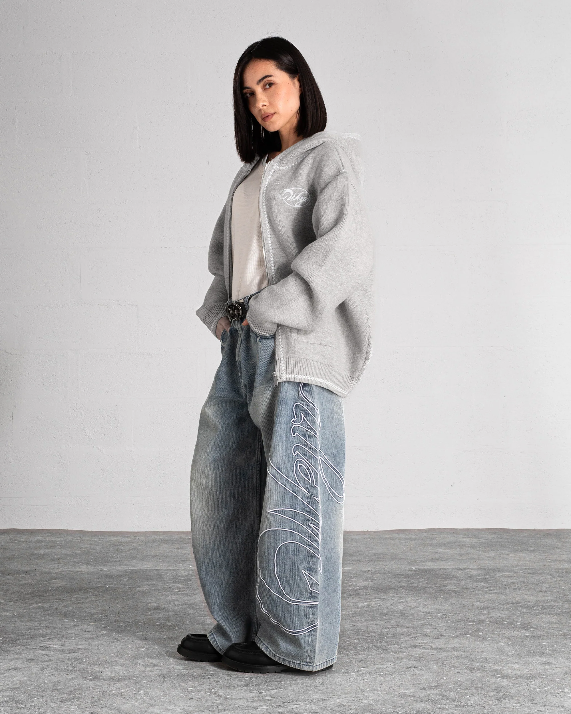 Gilet knit “GRACE” - Gris Chiné - Image 7