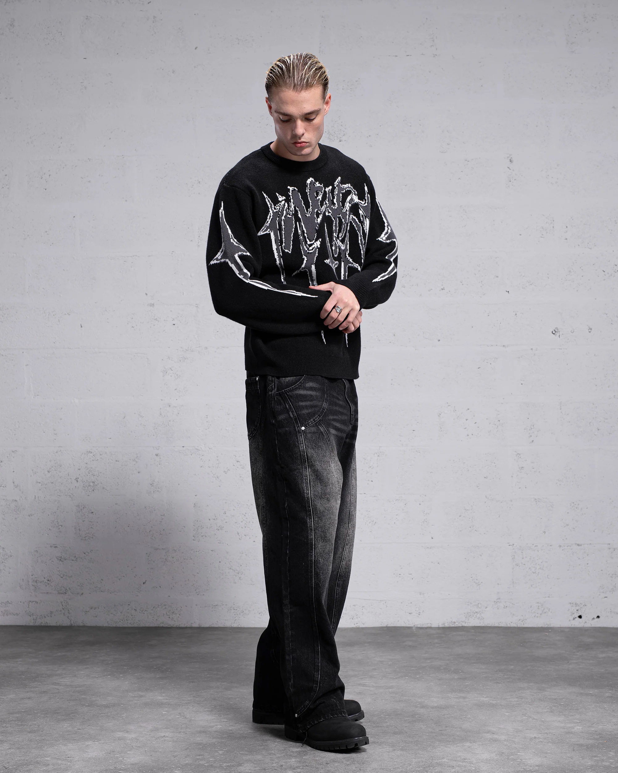 Knitwear "STARS" - Noir - Image 4