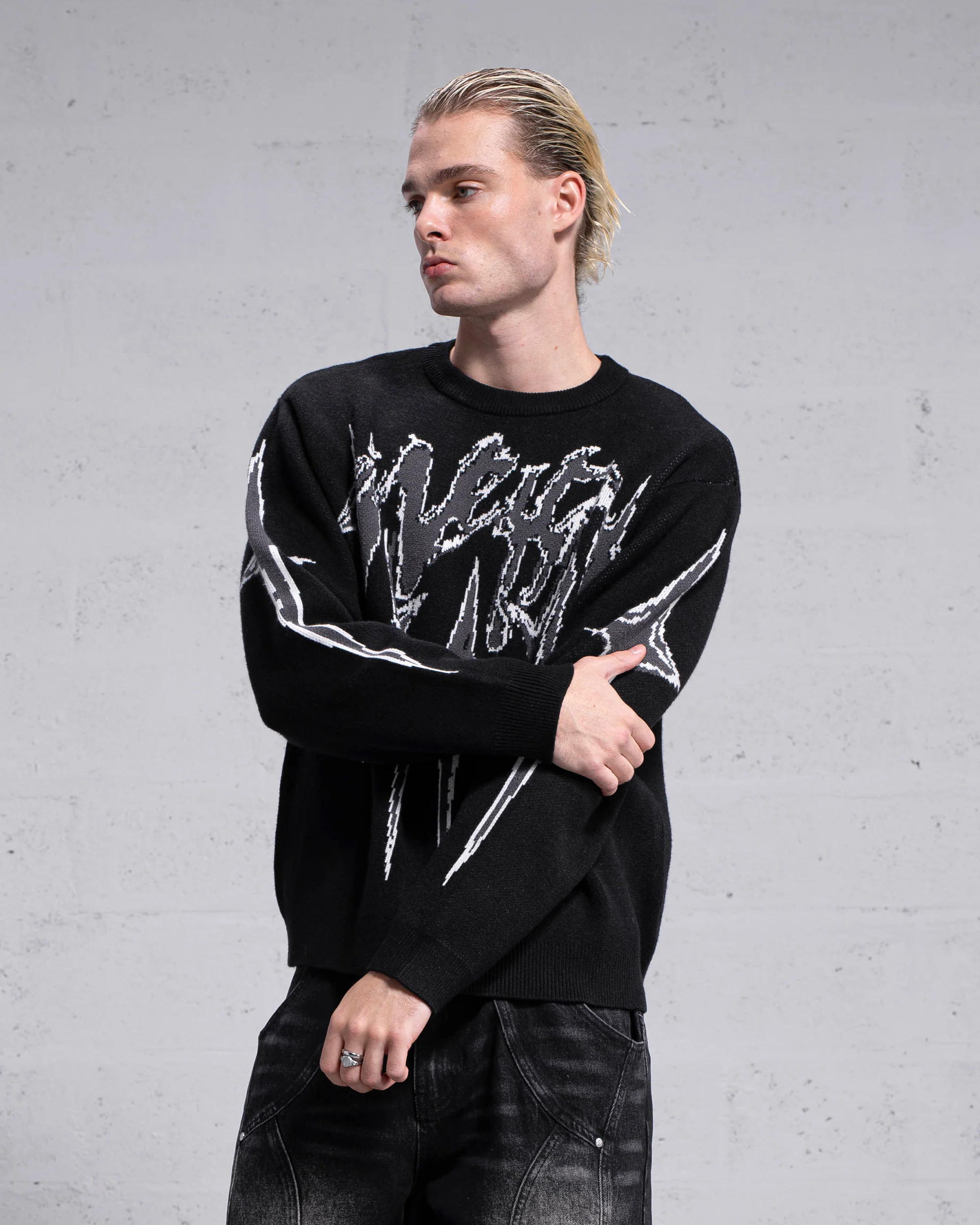 Knitwear "STARS" - Noir - Image 5