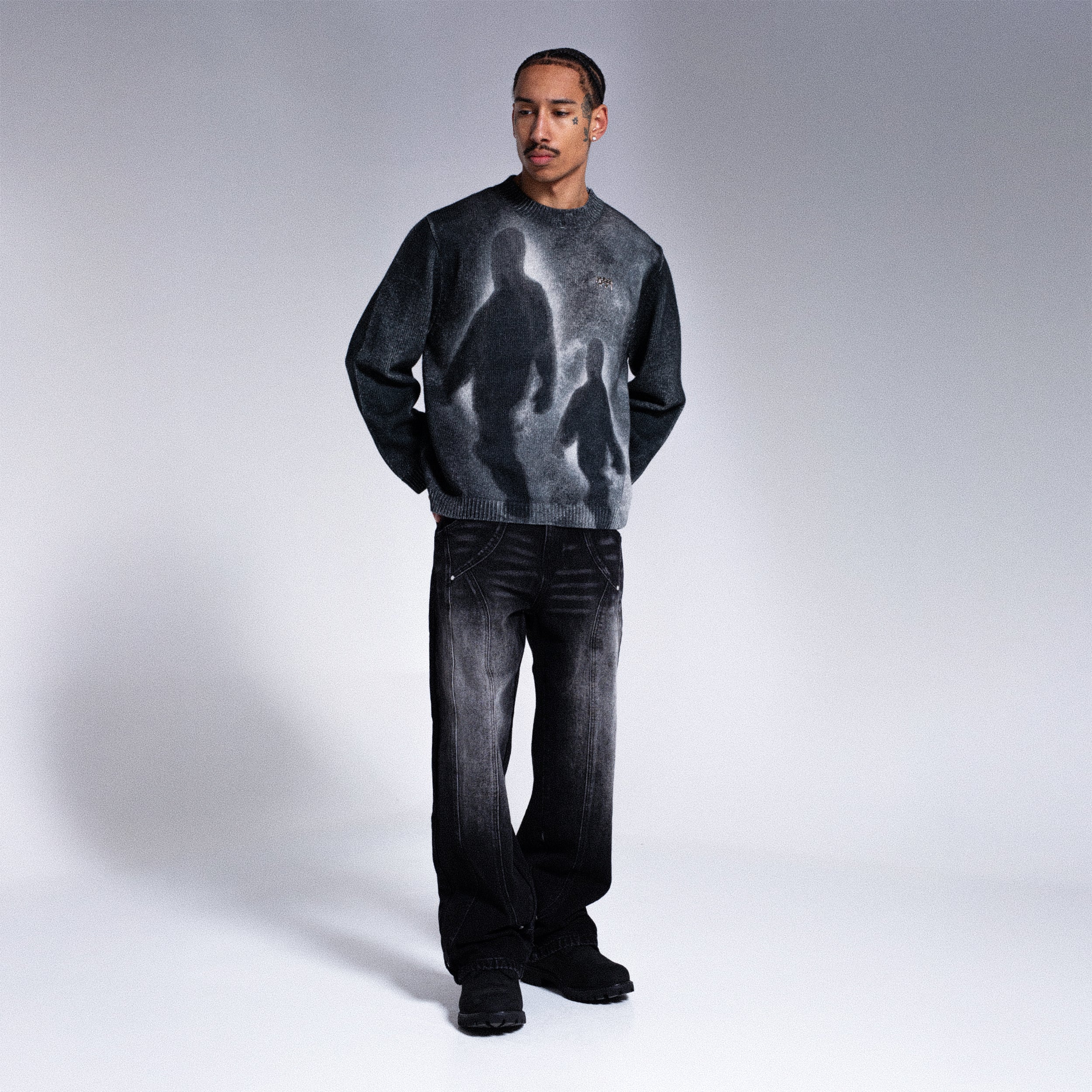 "LEGACY" Knitwear - Noir - Image 4