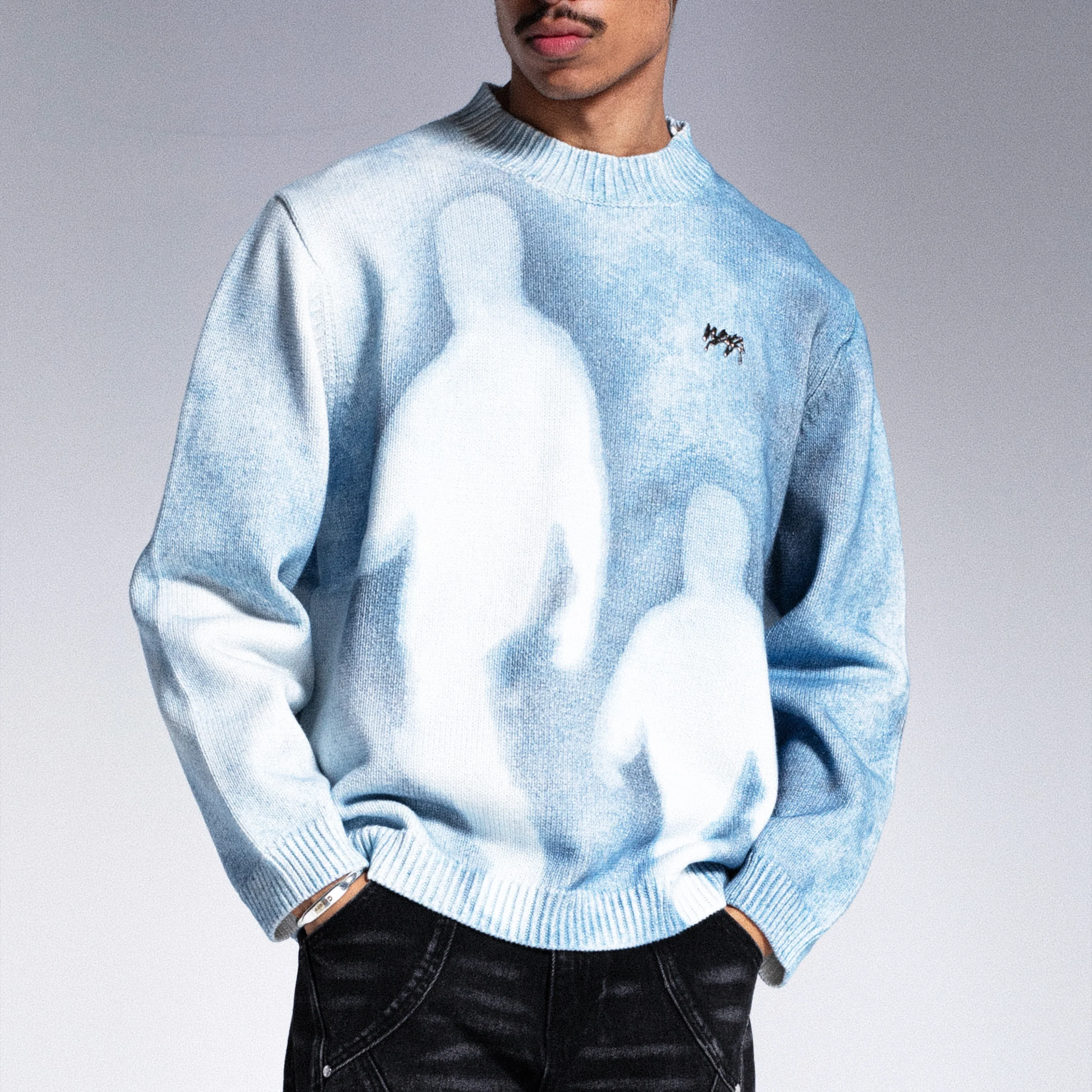 "LEGACY" Knitwear - Bleu - Image 3