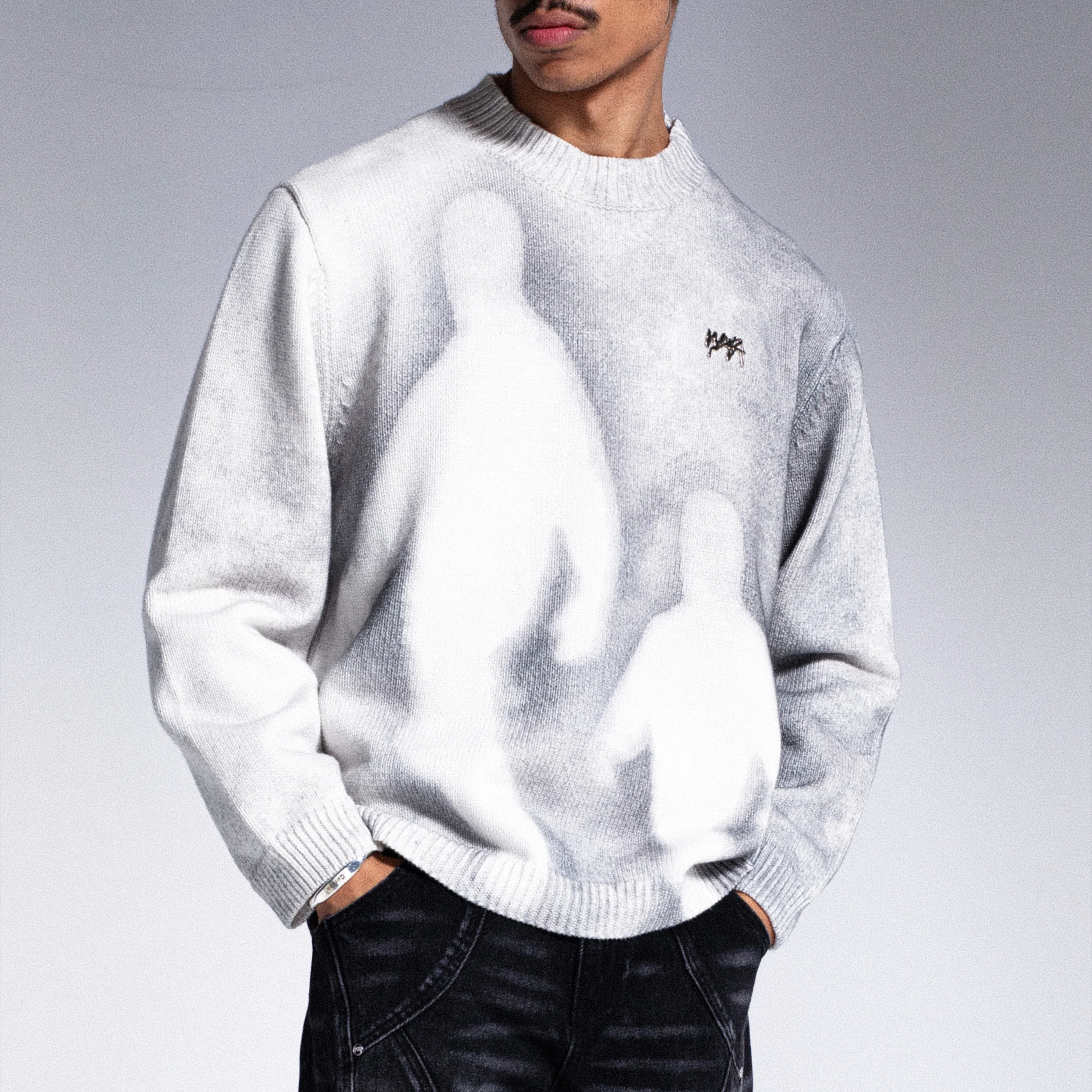 "LEGACY" Knitwear - Gris clair - Image 3
