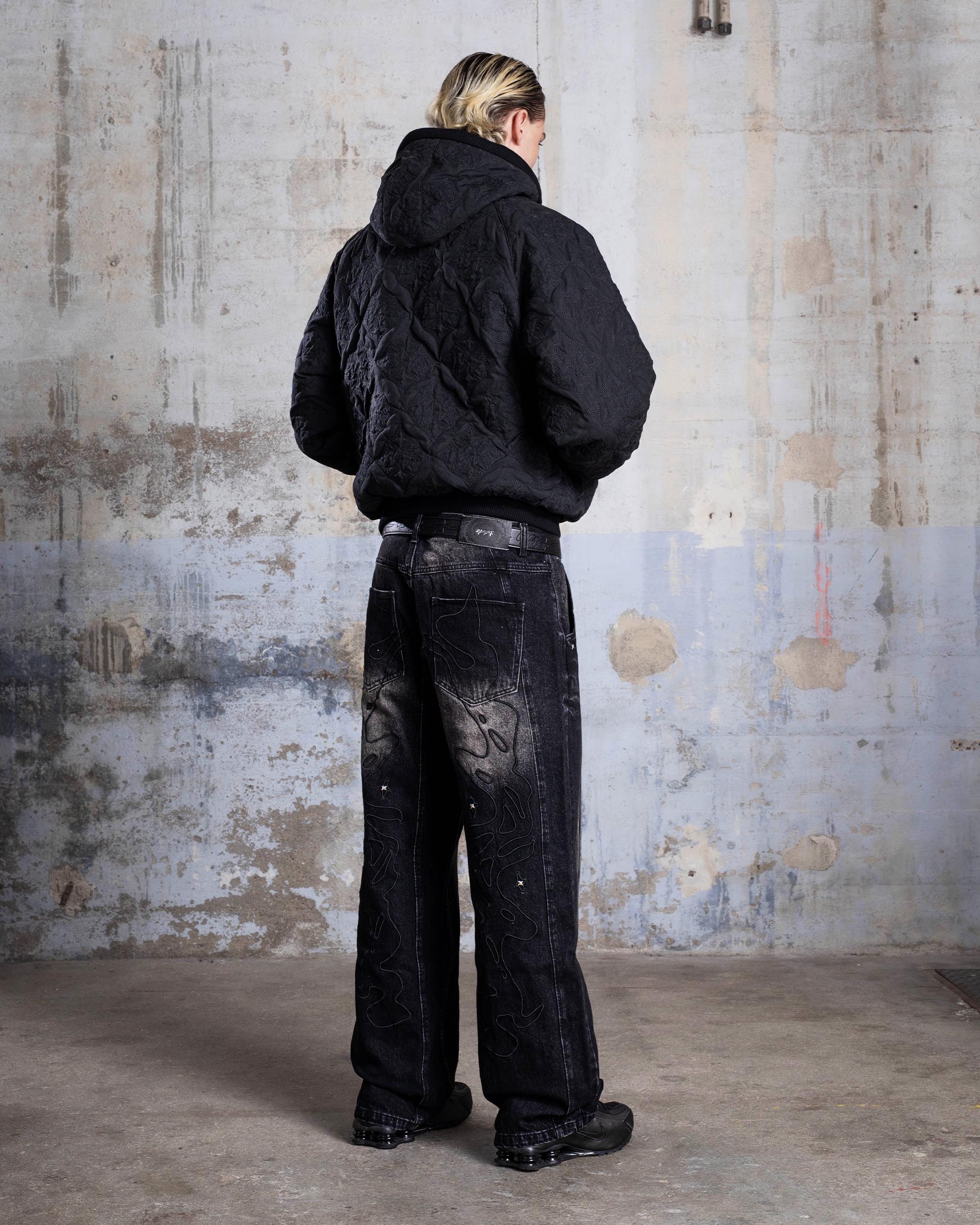 VESTE MATELASSÉE "MONOGRAM" - NOIR - Image 4