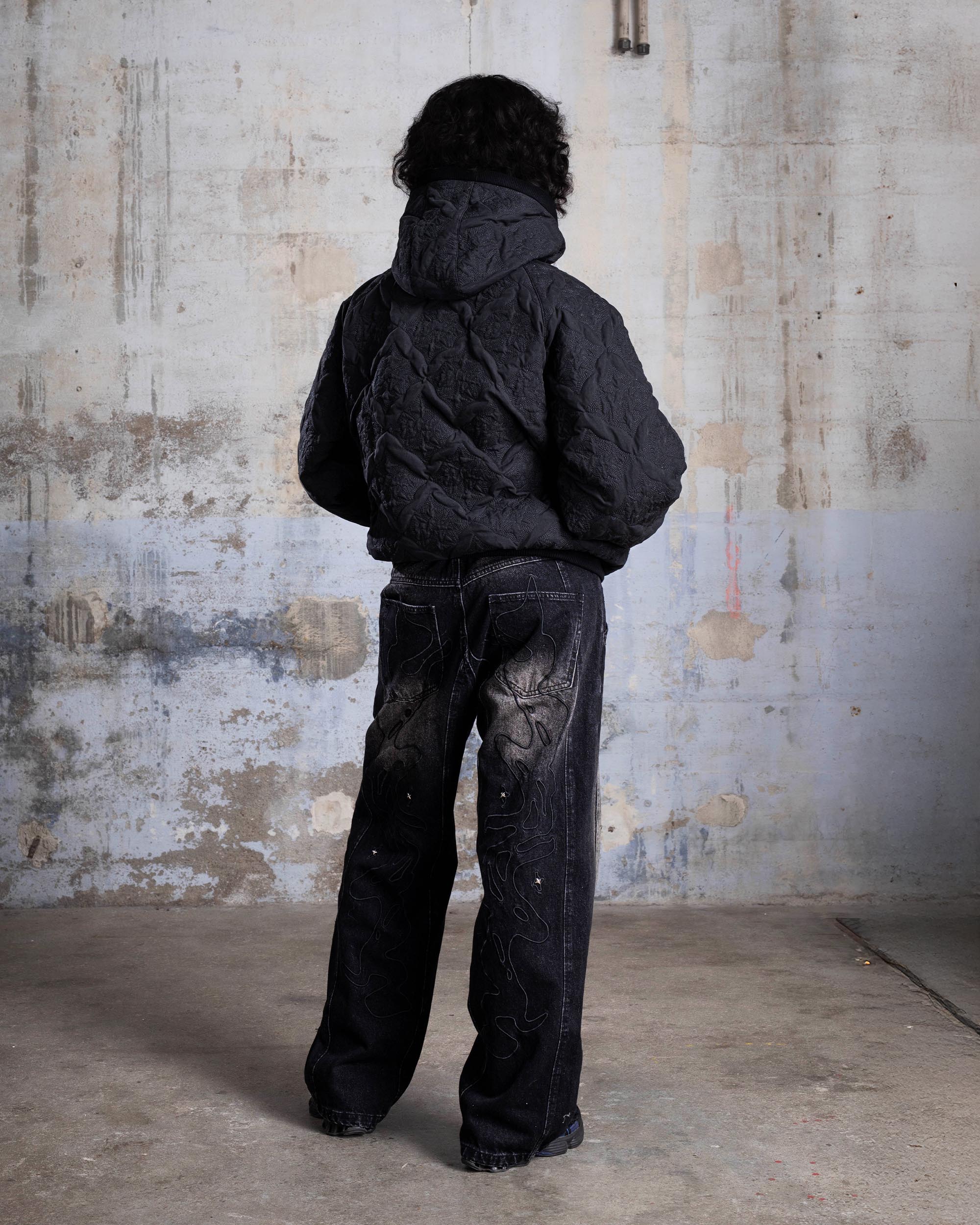 VESTE MATELASSÉE "MONOGRAM" - NOIR - Image 6