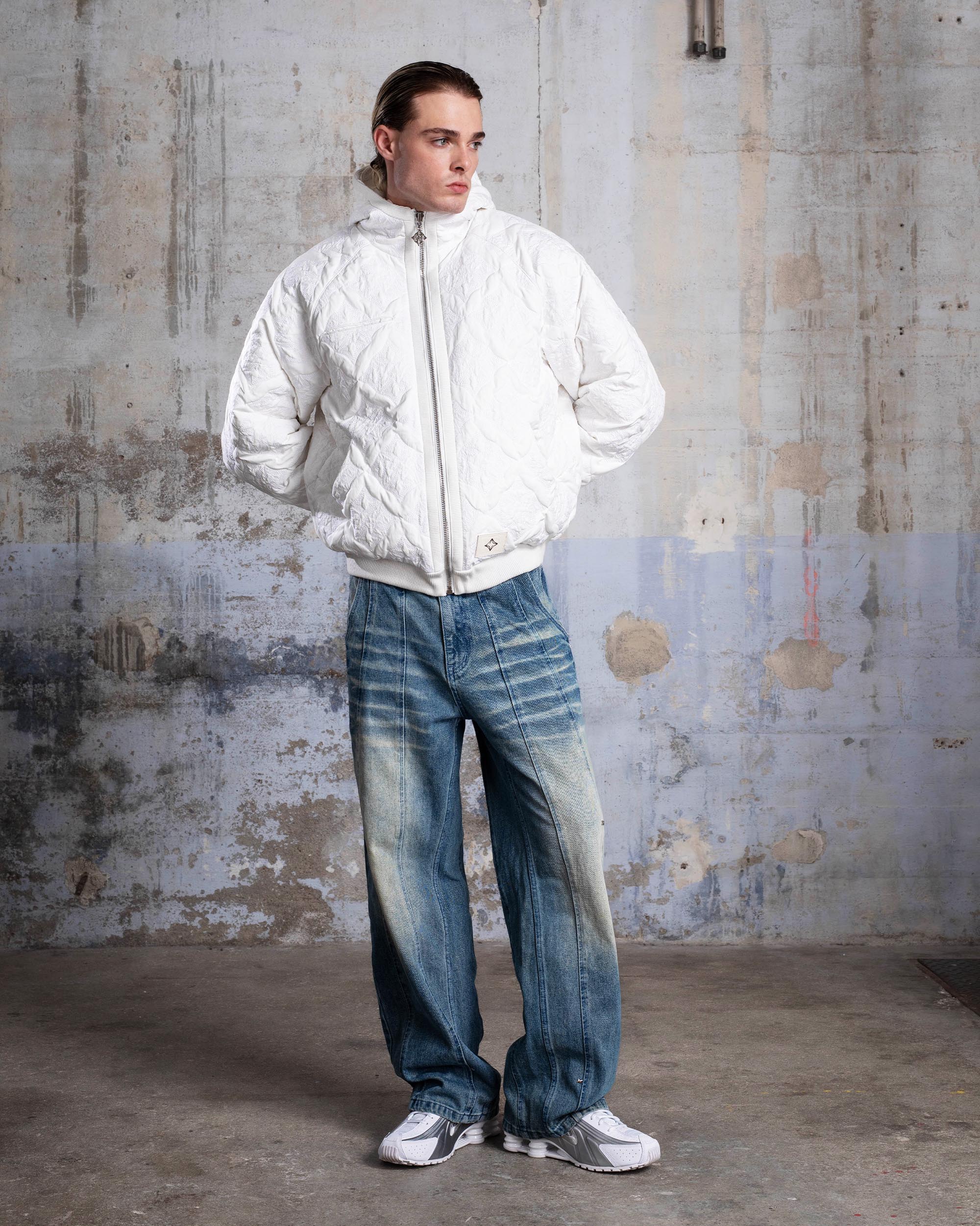 VESTE MATELASSÉE "MONOGRAM" - BLANC - Image 3