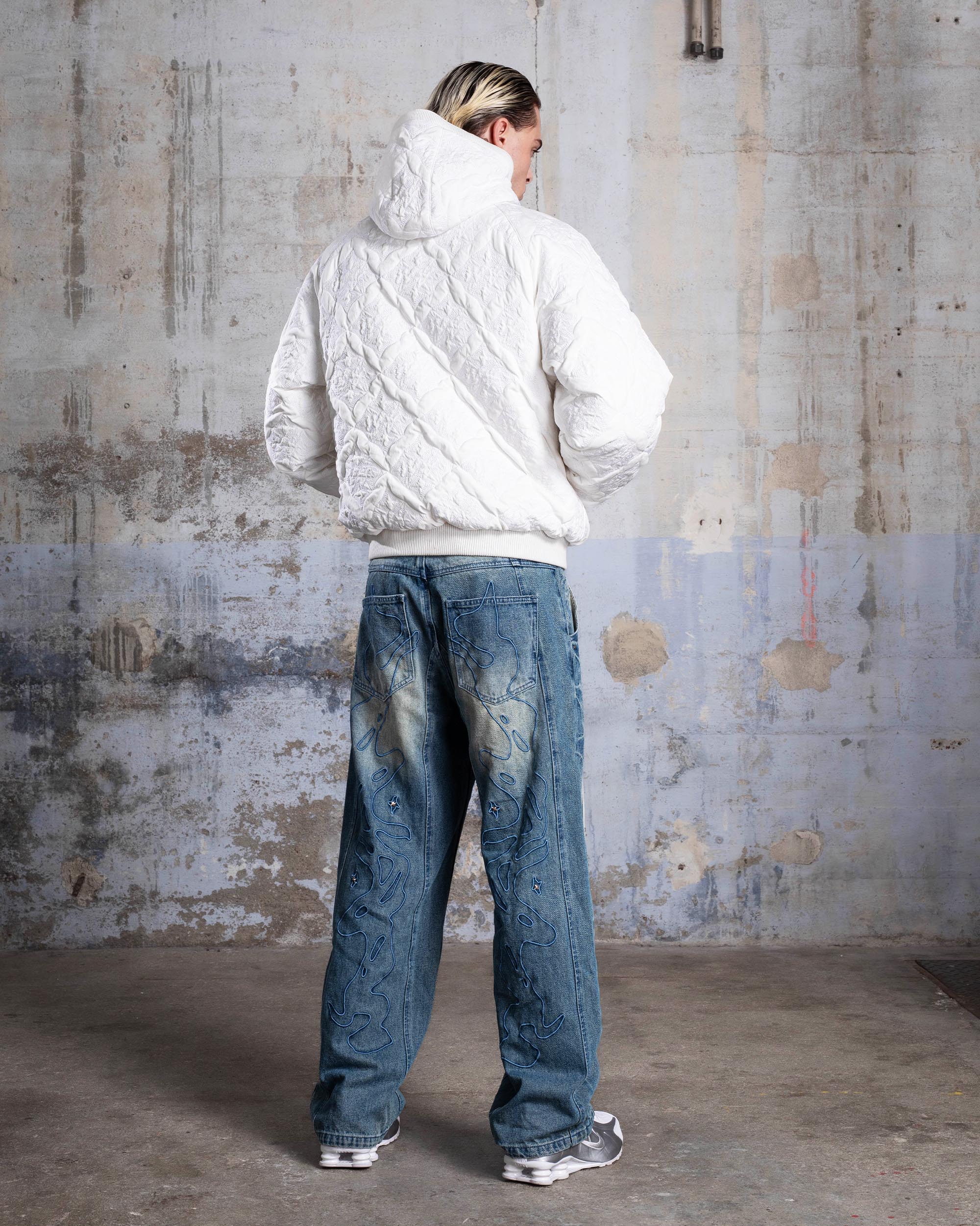 VESTE MATELASSÉE "MONOGRAM" - BLANC - Image 4