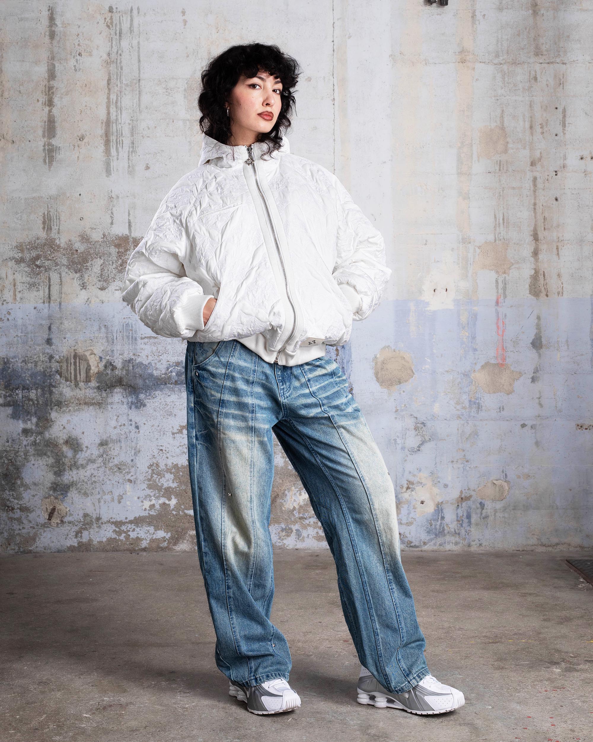 VESTE MATELASSÉE "MONOGRAM" - BLANC - Image 6