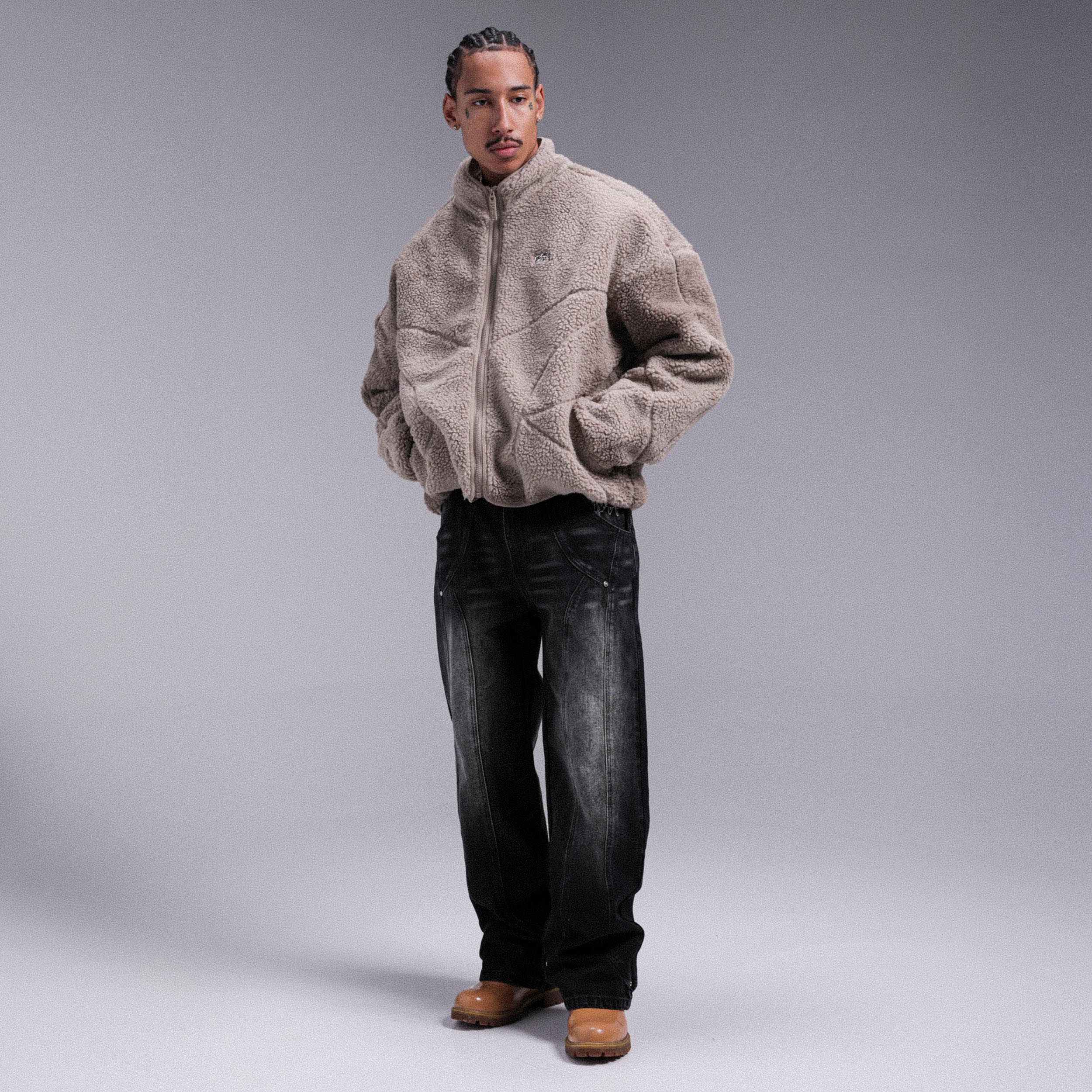 Veste Sherpa "MOON" - Beige - Image 5