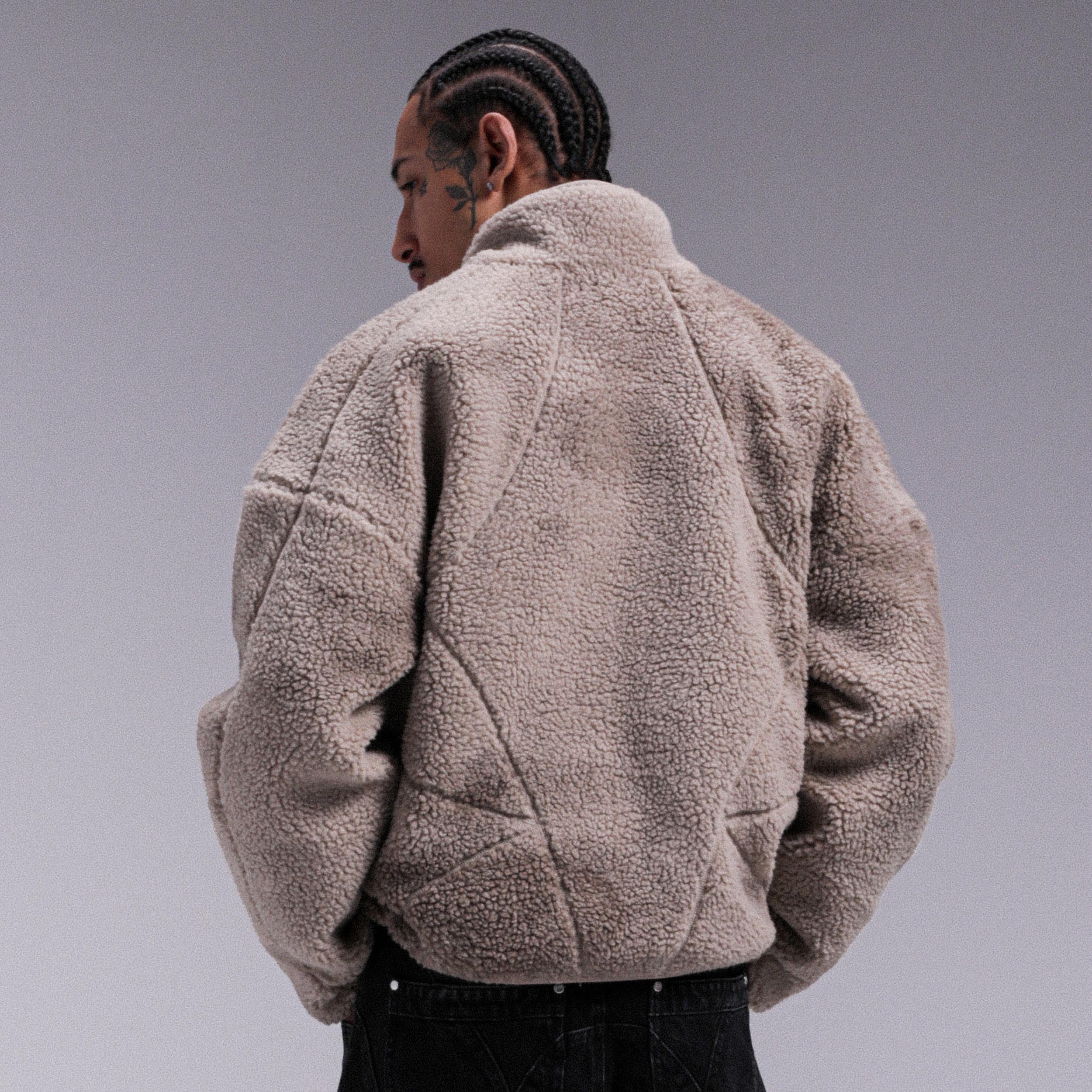 Veste Sherpa "MOON" - Beige - Image 6