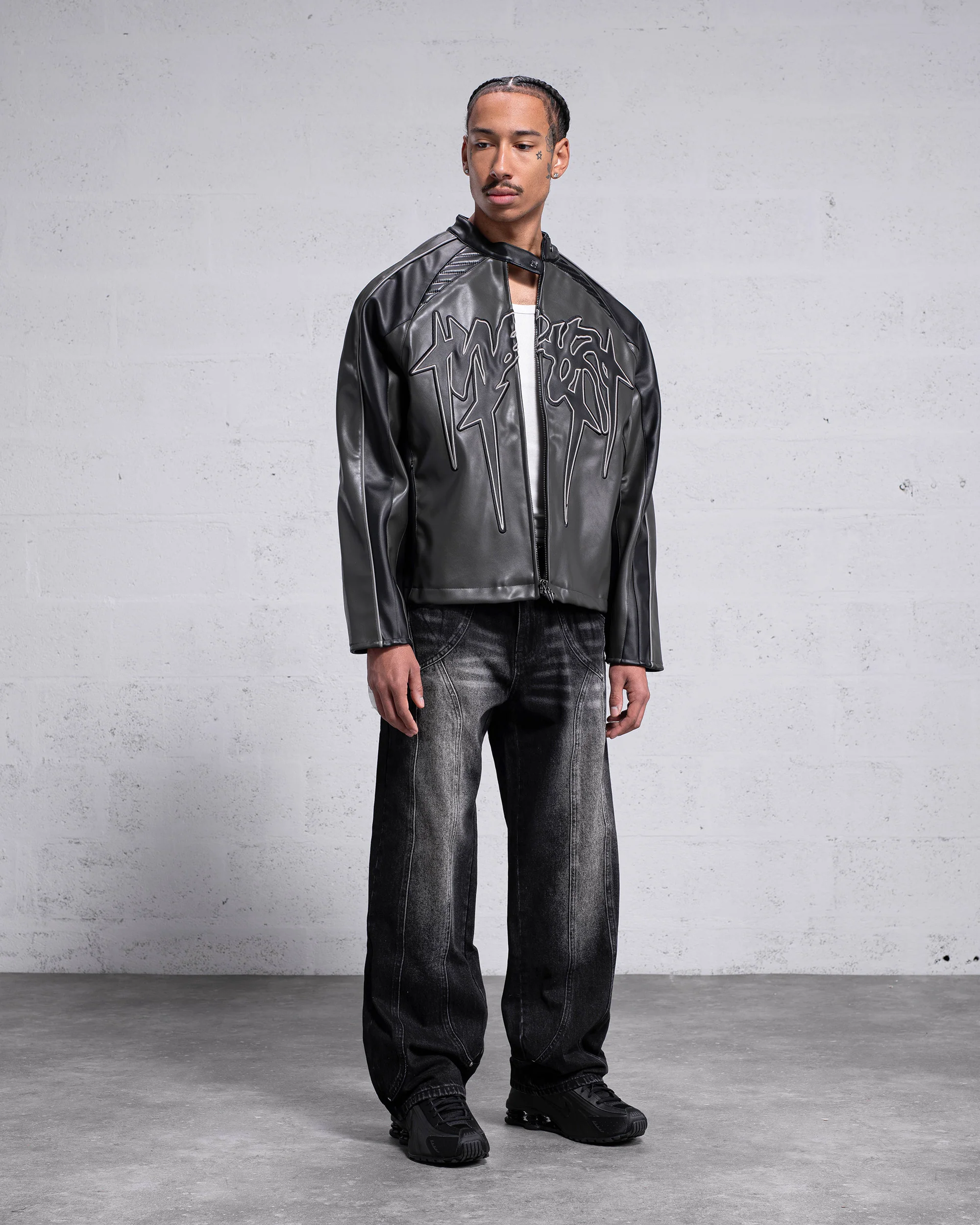 VESTE "OBSIDIAN" CUIR VEGAN - Image 3