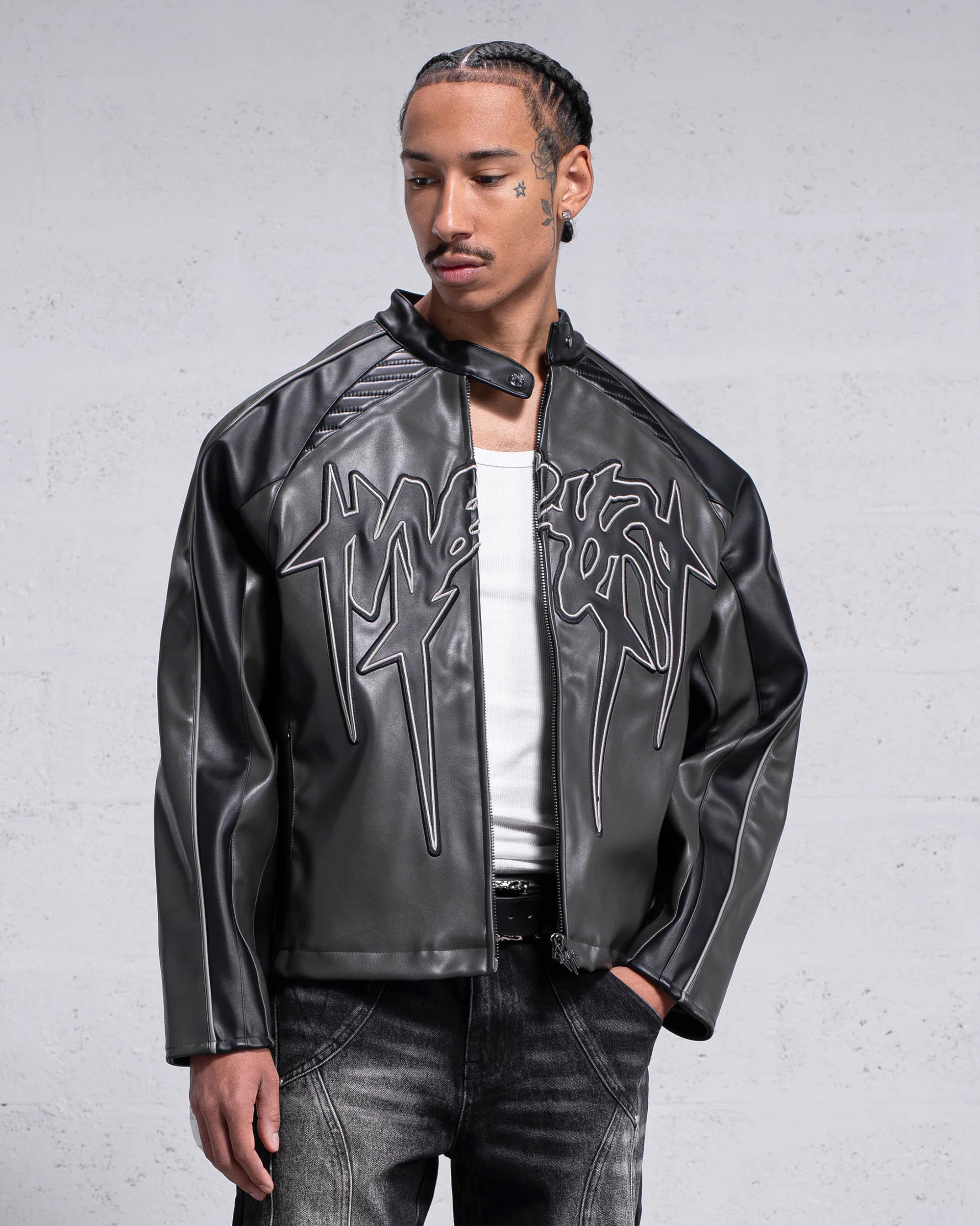 VESTE "OBSIDIAN" CUIR VEGAN - Image 5