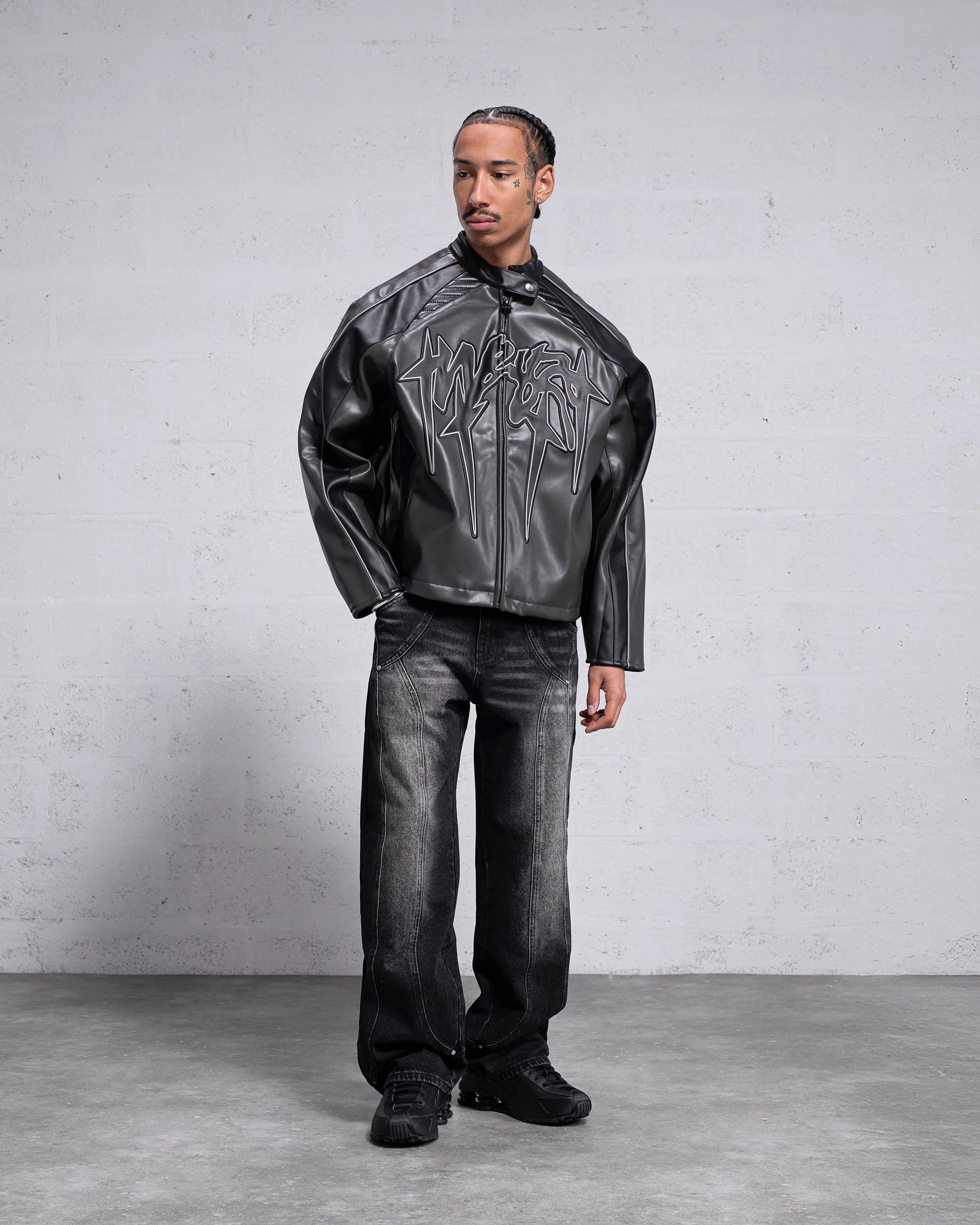 VESTE "OBSIDIAN" CUIR VEGAN - Image 6