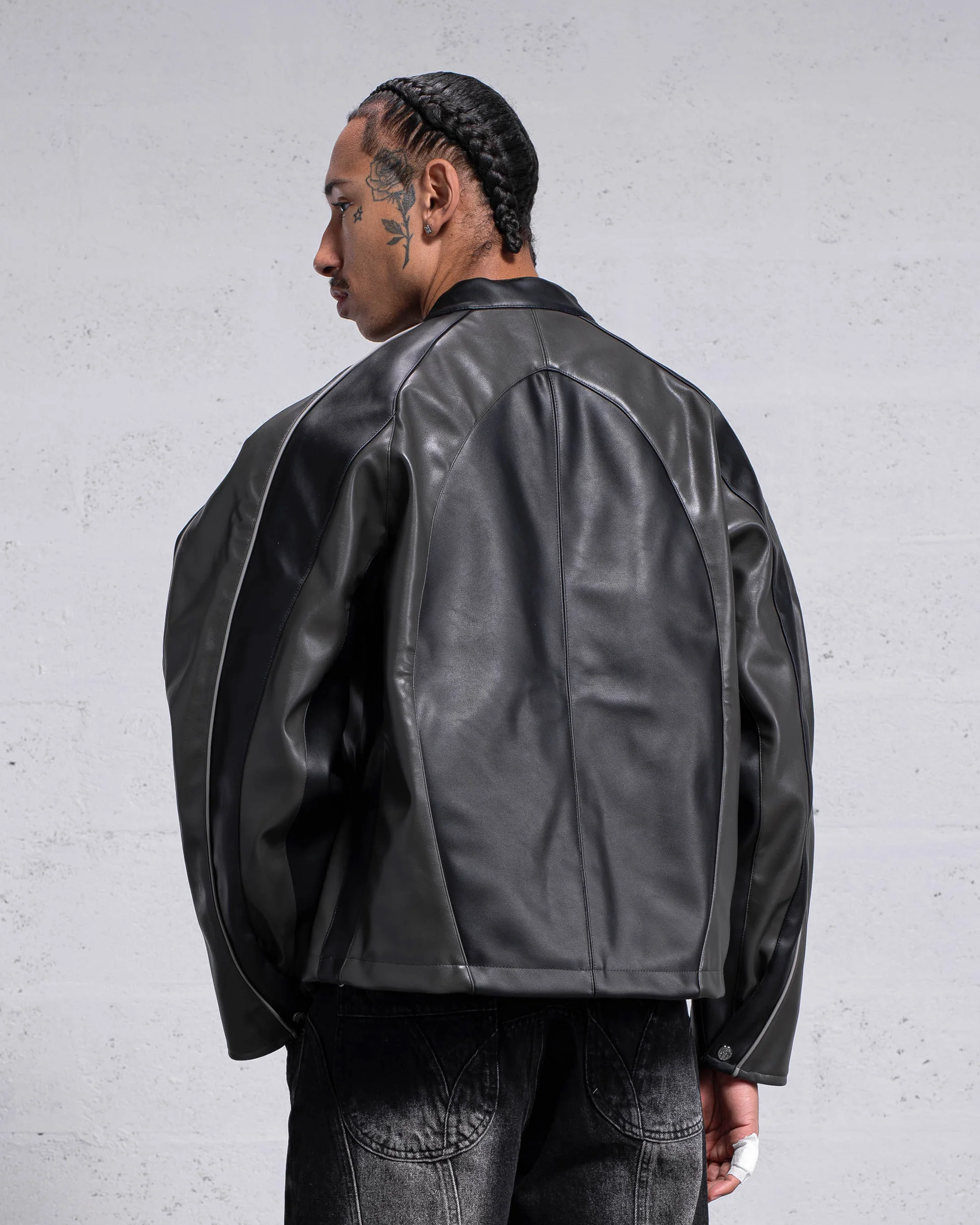 VESTE "OBSIDIAN" CUIR VEGAN - Image 7