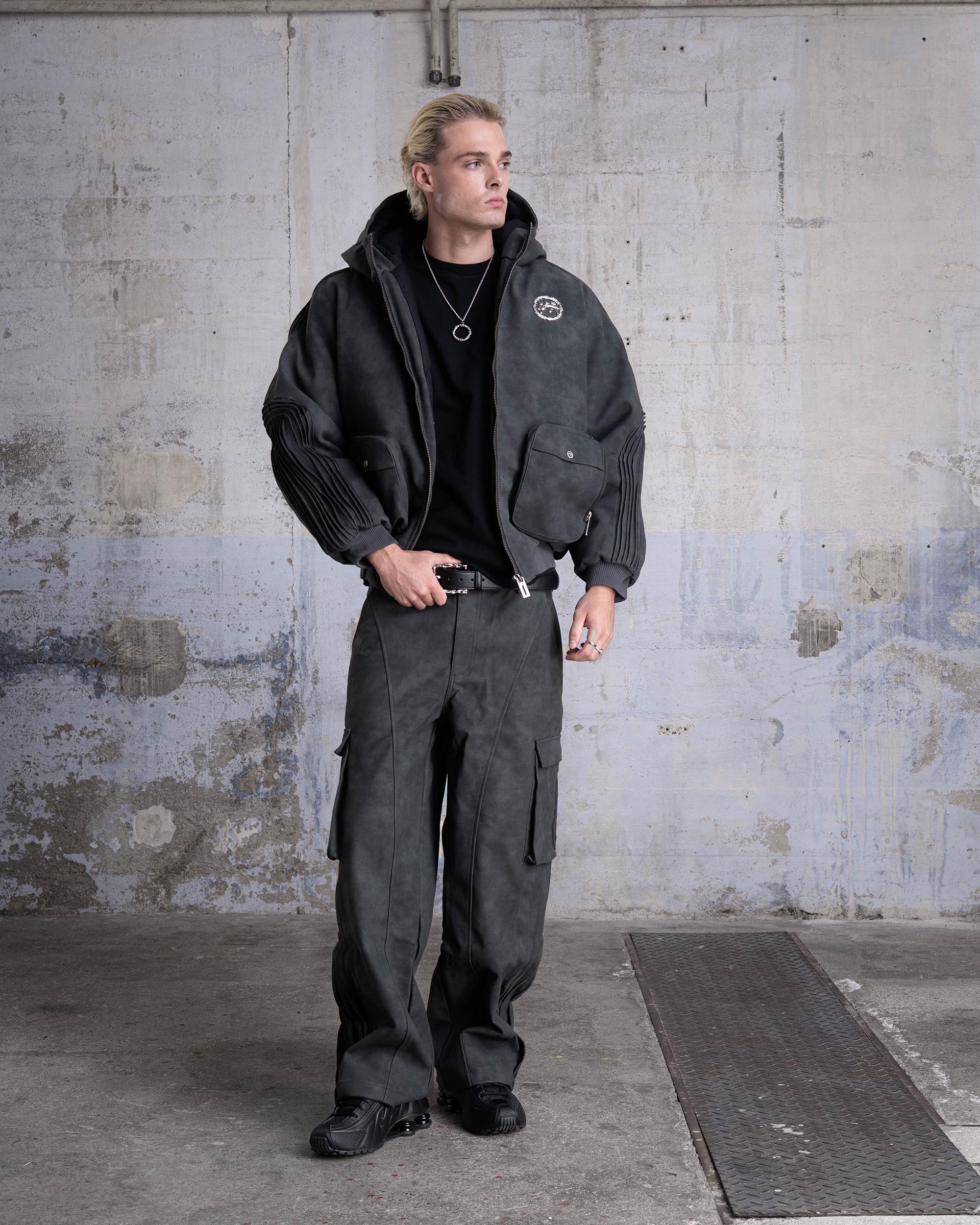 Pantalon Cargo "SHARK" - Gris foncé - Image 4