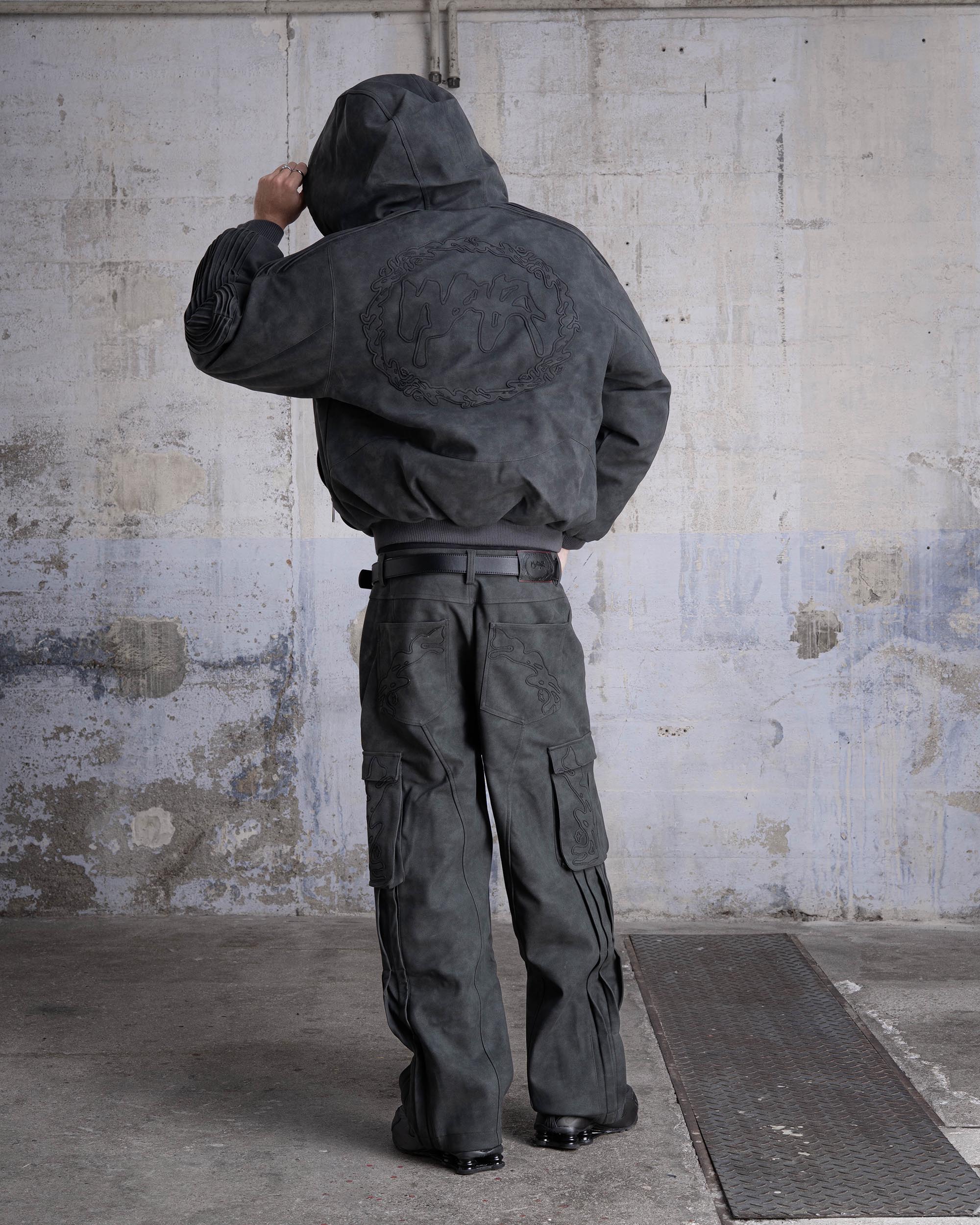 Pantalon Cargo "SHARK" - Gris foncé - Image 5