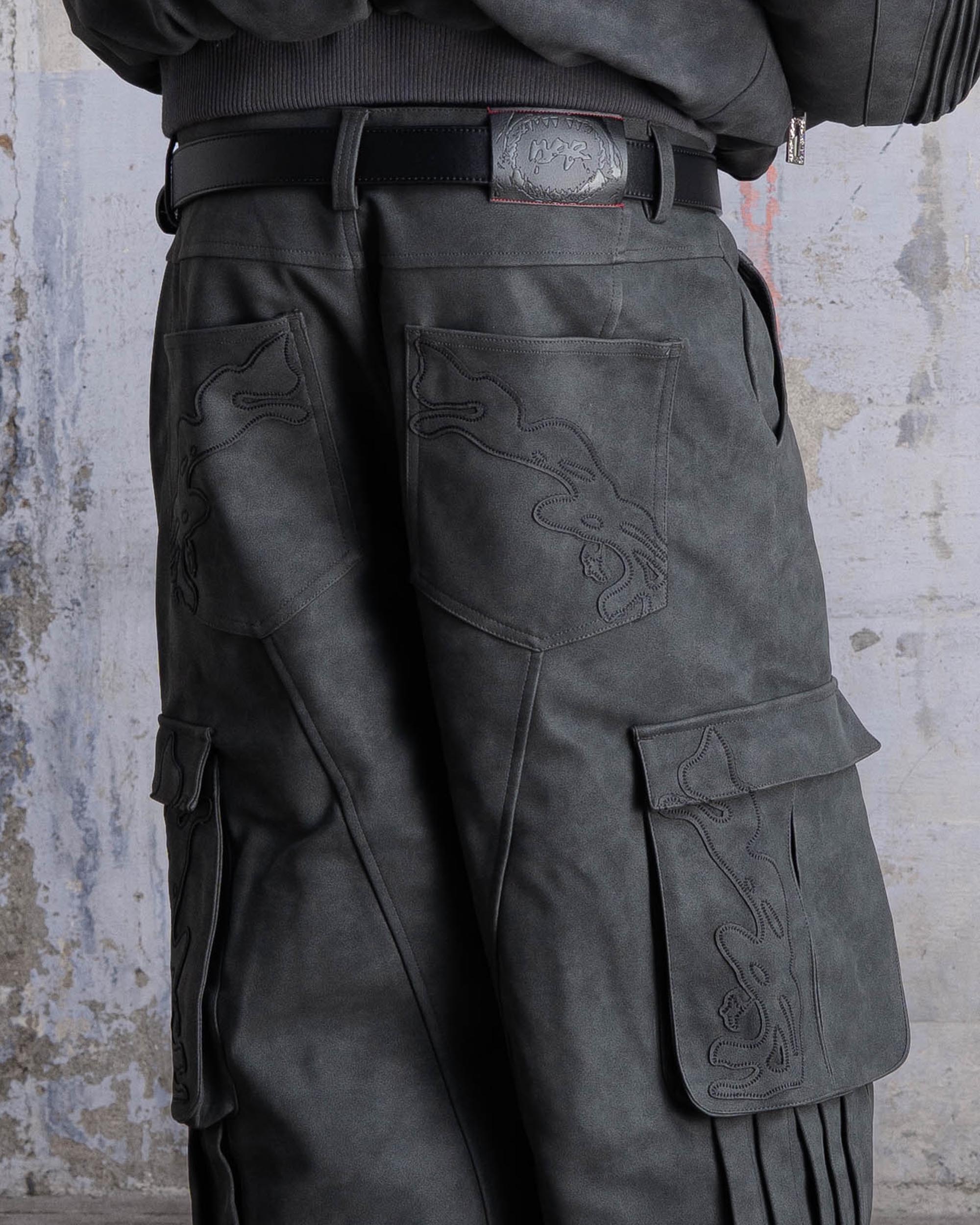 Pantalon Cargo "SHARK" - Gris foncé - Image 7