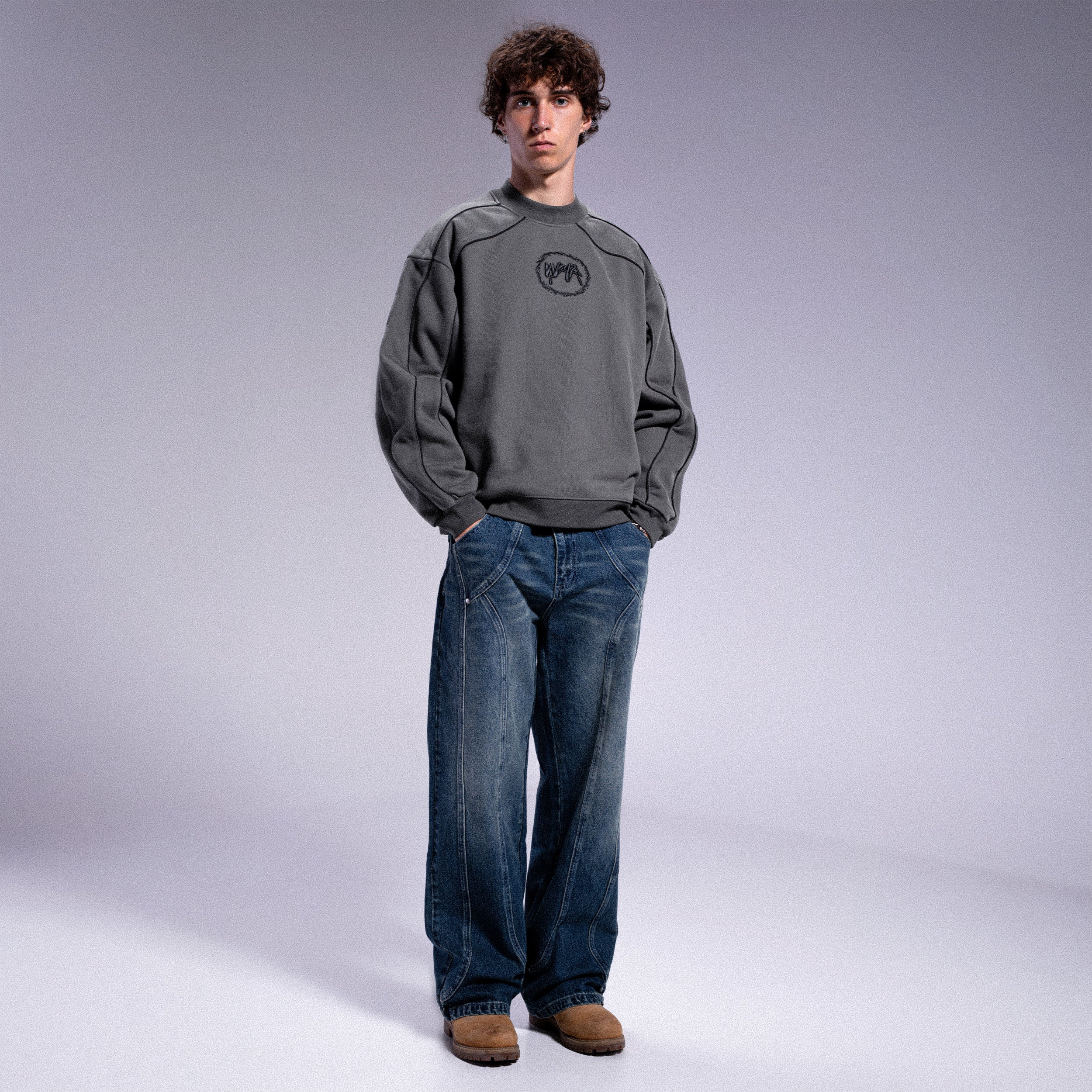 Crewneck Doux - Gris foncé - Image 4