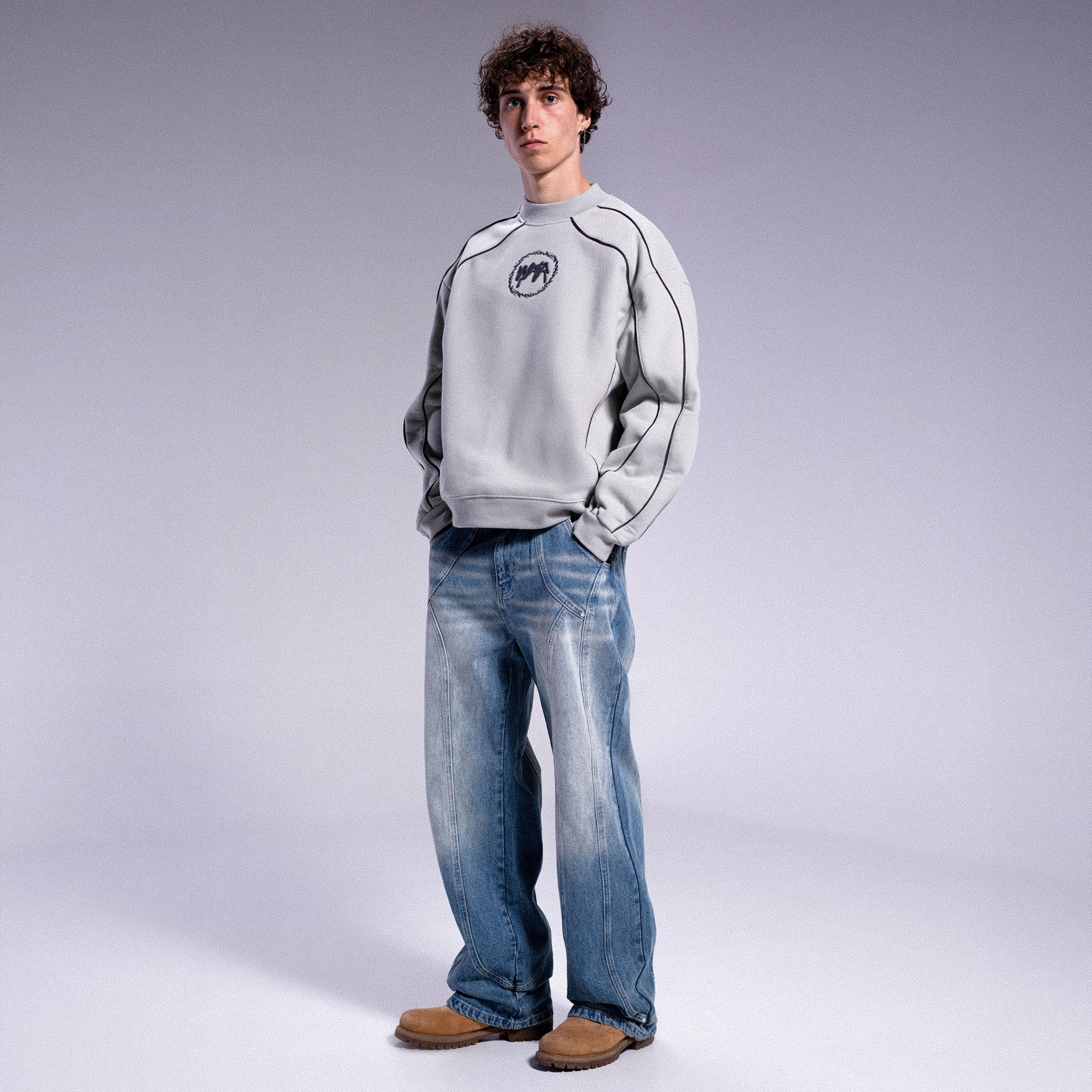 Crewneck Doux - Gris Clair - Image 3