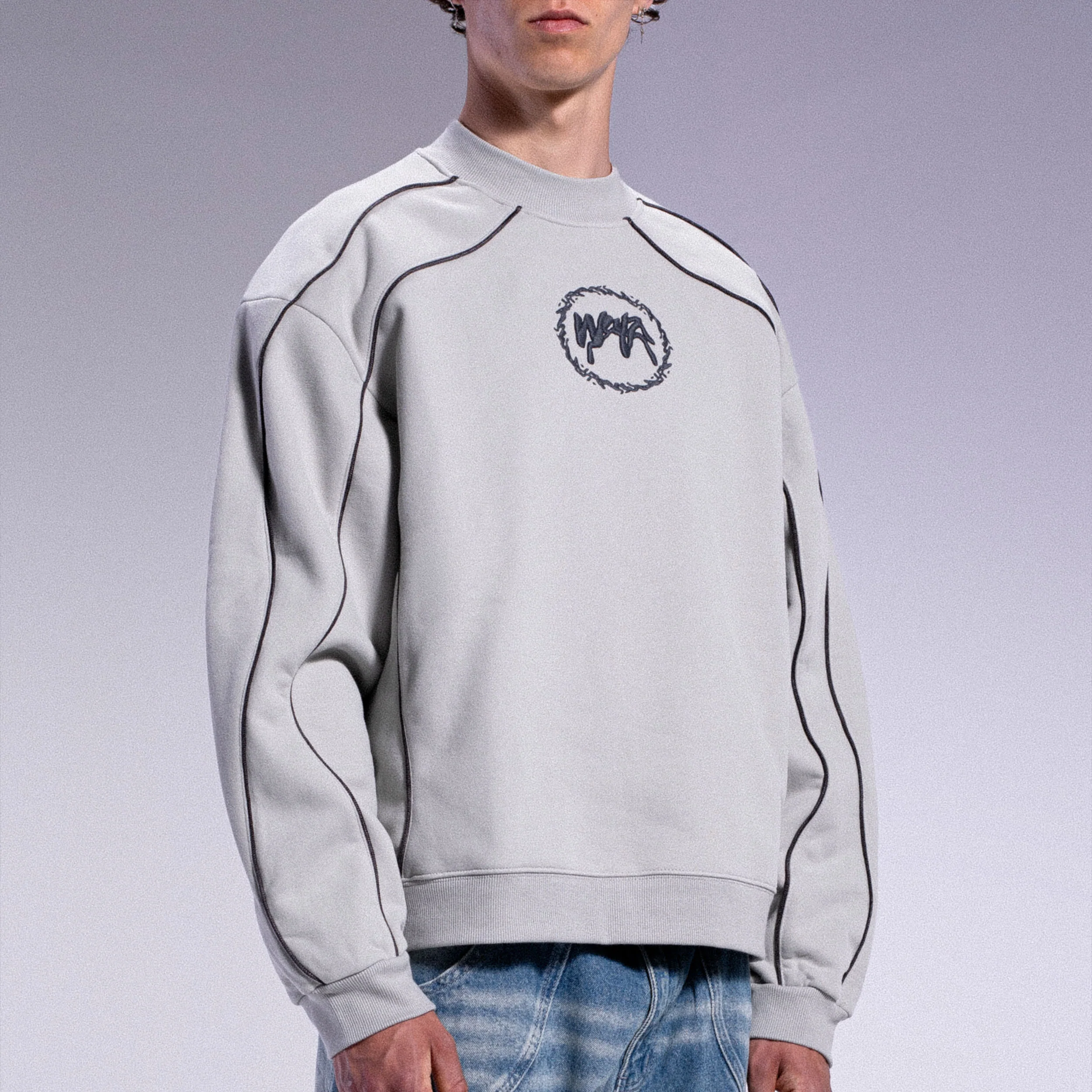 Crewneck Doux - Gris Clair - Image 4