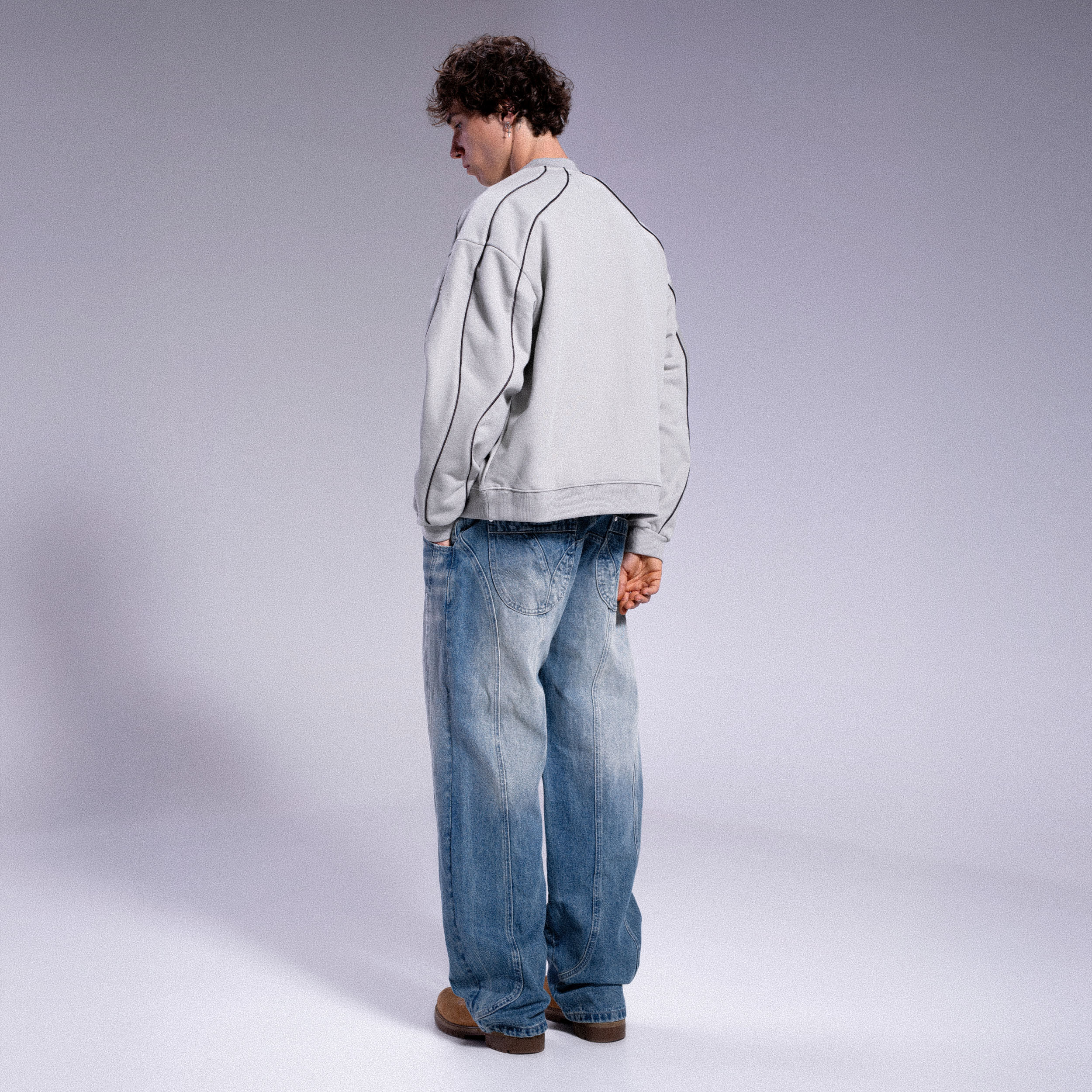 Crewneck Doux - Gris Clair - Image 5