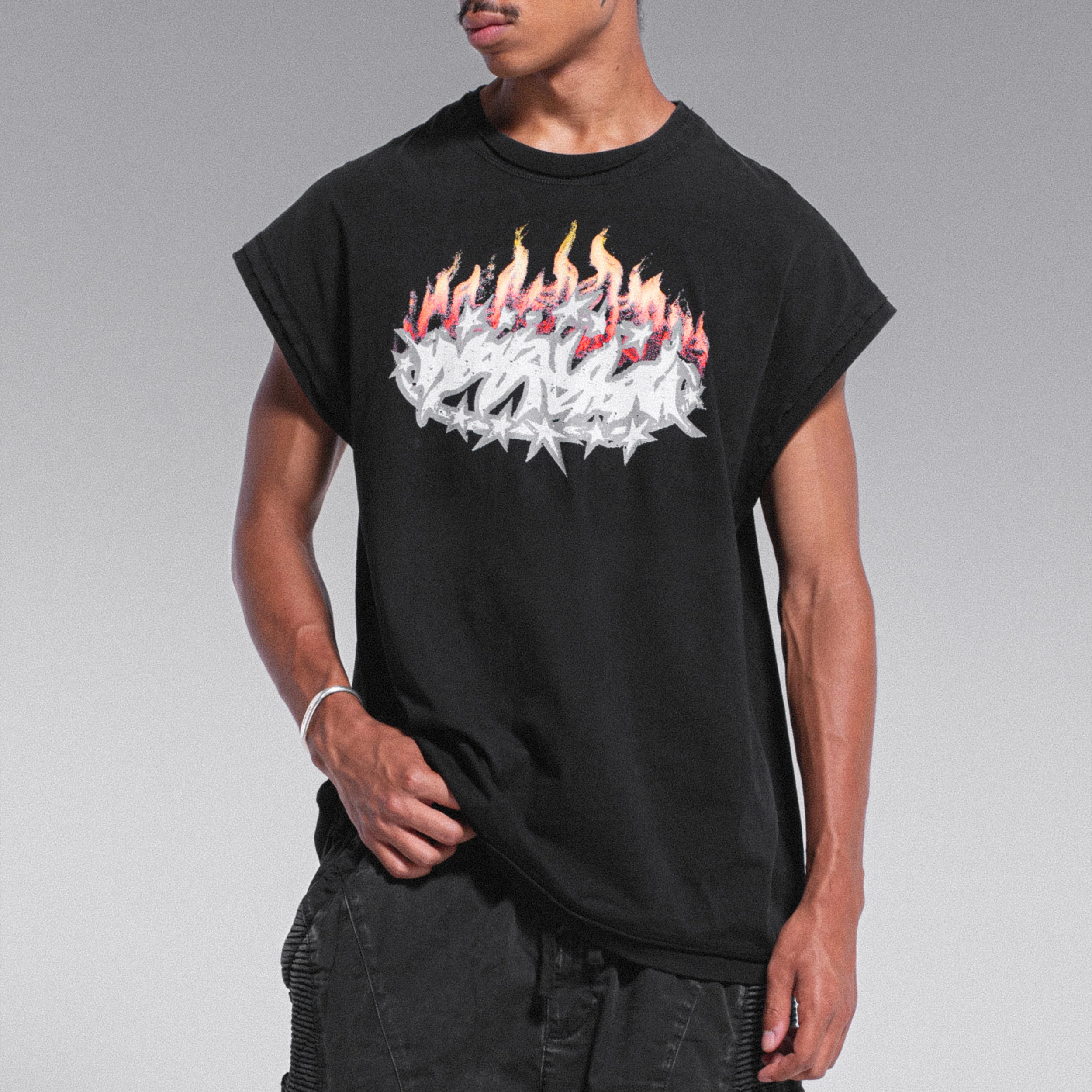 DÉBARDEUR "HELLFIRE" - NOIR - Image 3