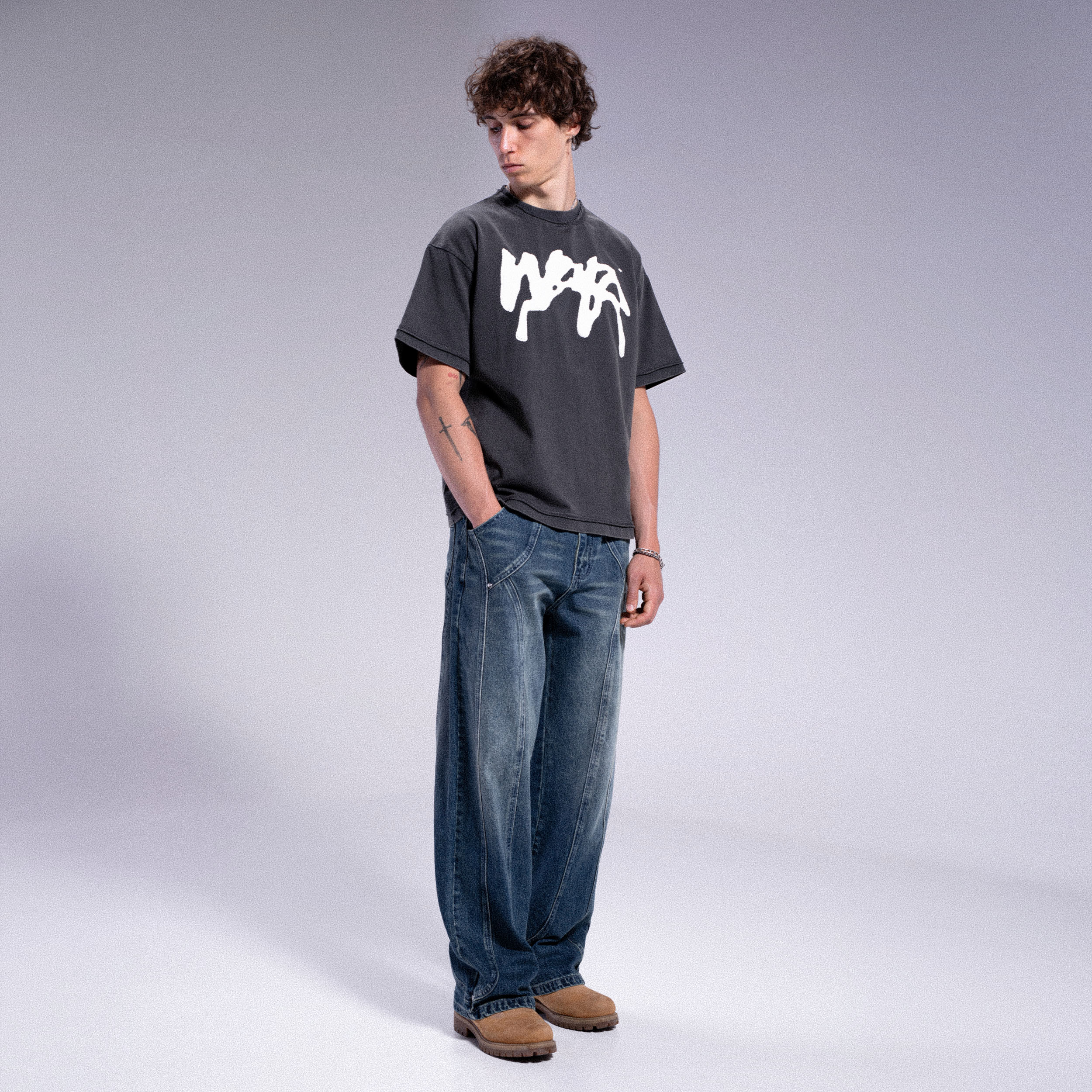 Tee-shirt "PROPAGANDA" - Gris Requin - Image 3