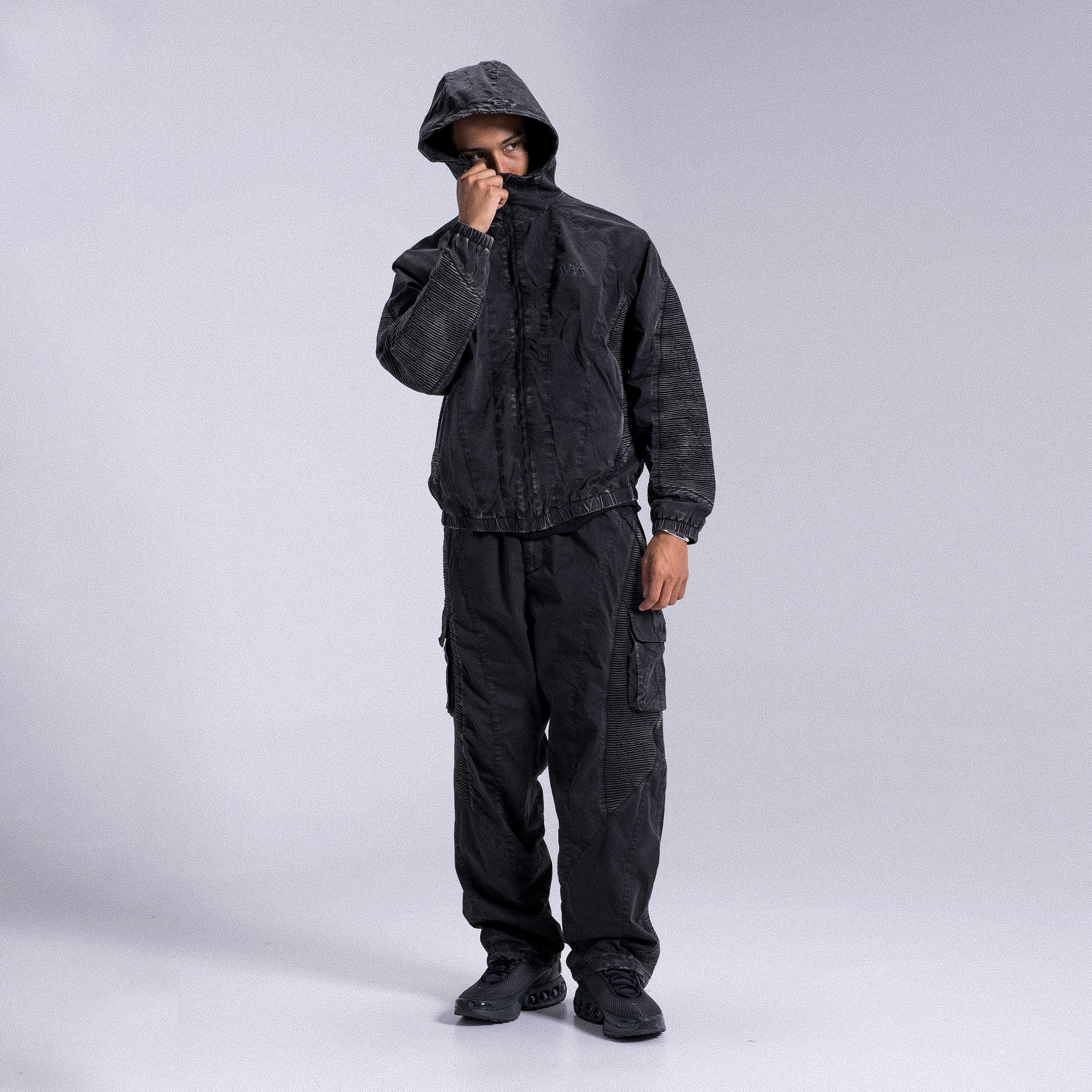 Track Pants "STRIPE" - Black - Image 3