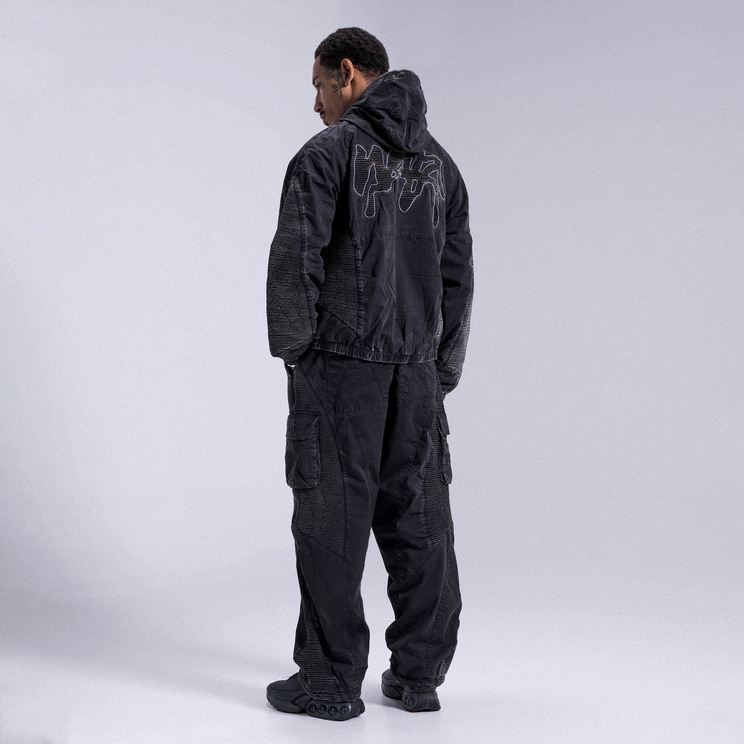 Track Pants "STRIPE" - Black - Image 5