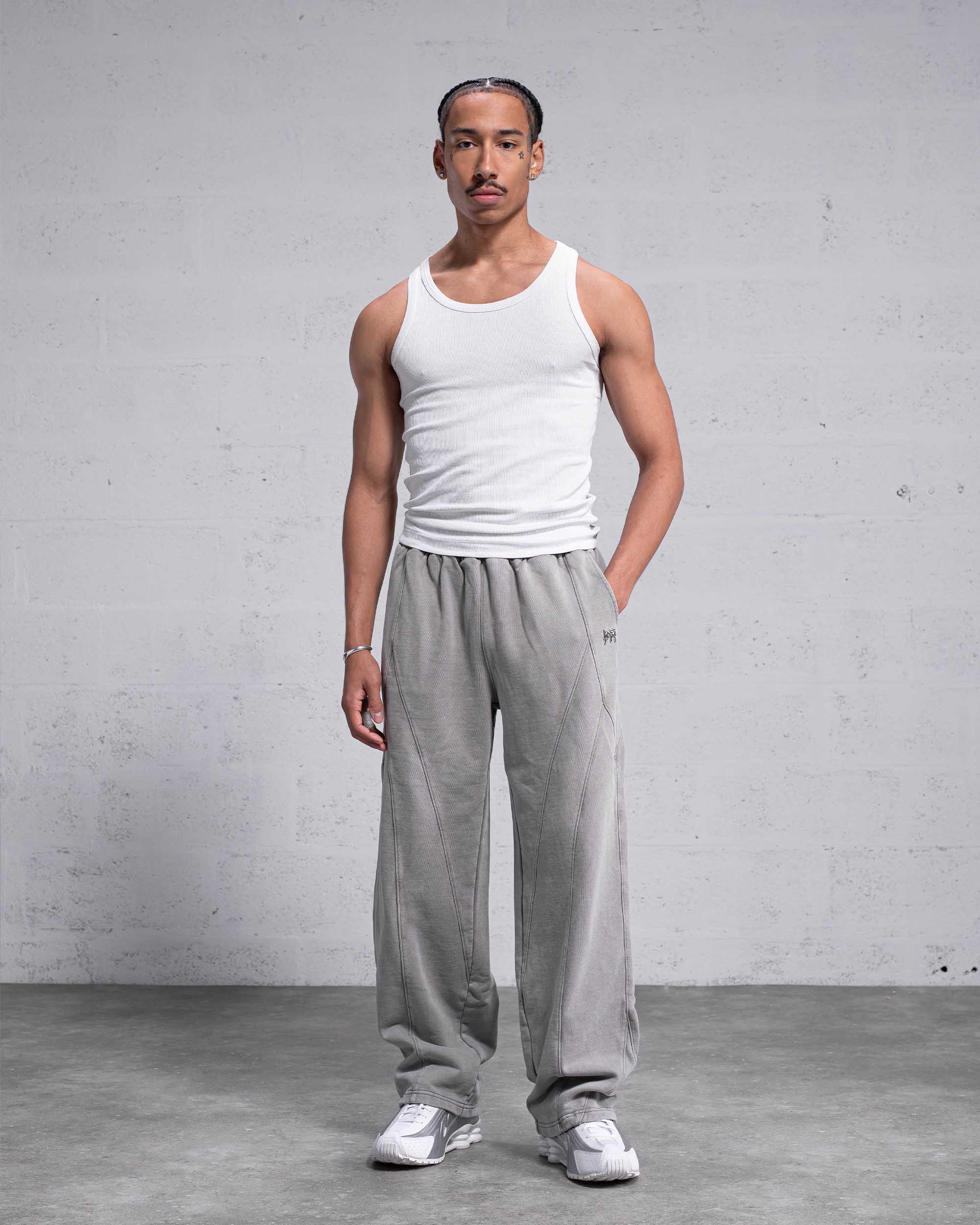 Vintage Jogger Pants Weyz - Gris clair - Image 4